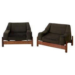 Pareja de sillones de Cimo, muebles vintage, diseño de mediados de siglo