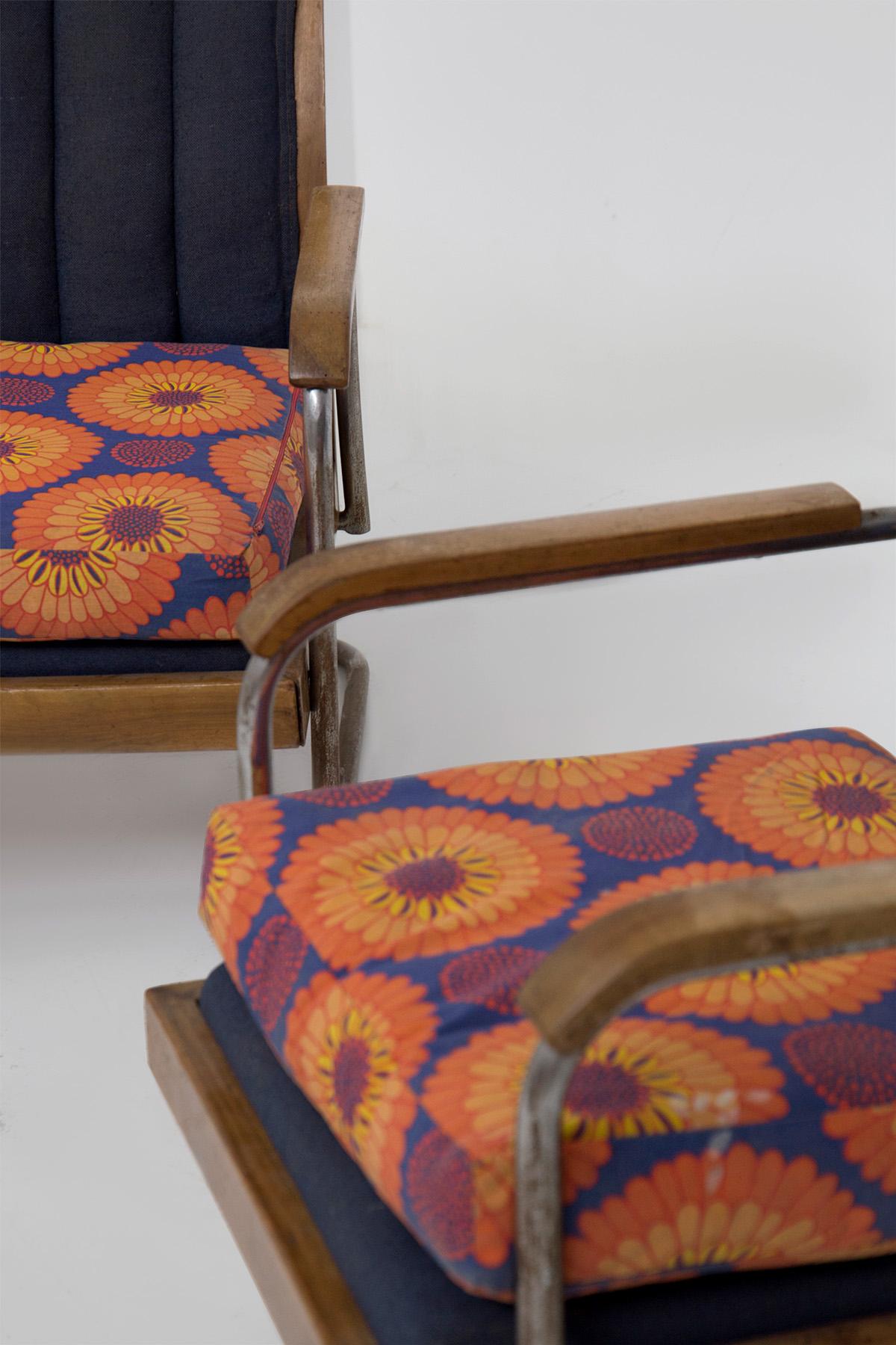 Paire de fauteuils Columbus en vente 8