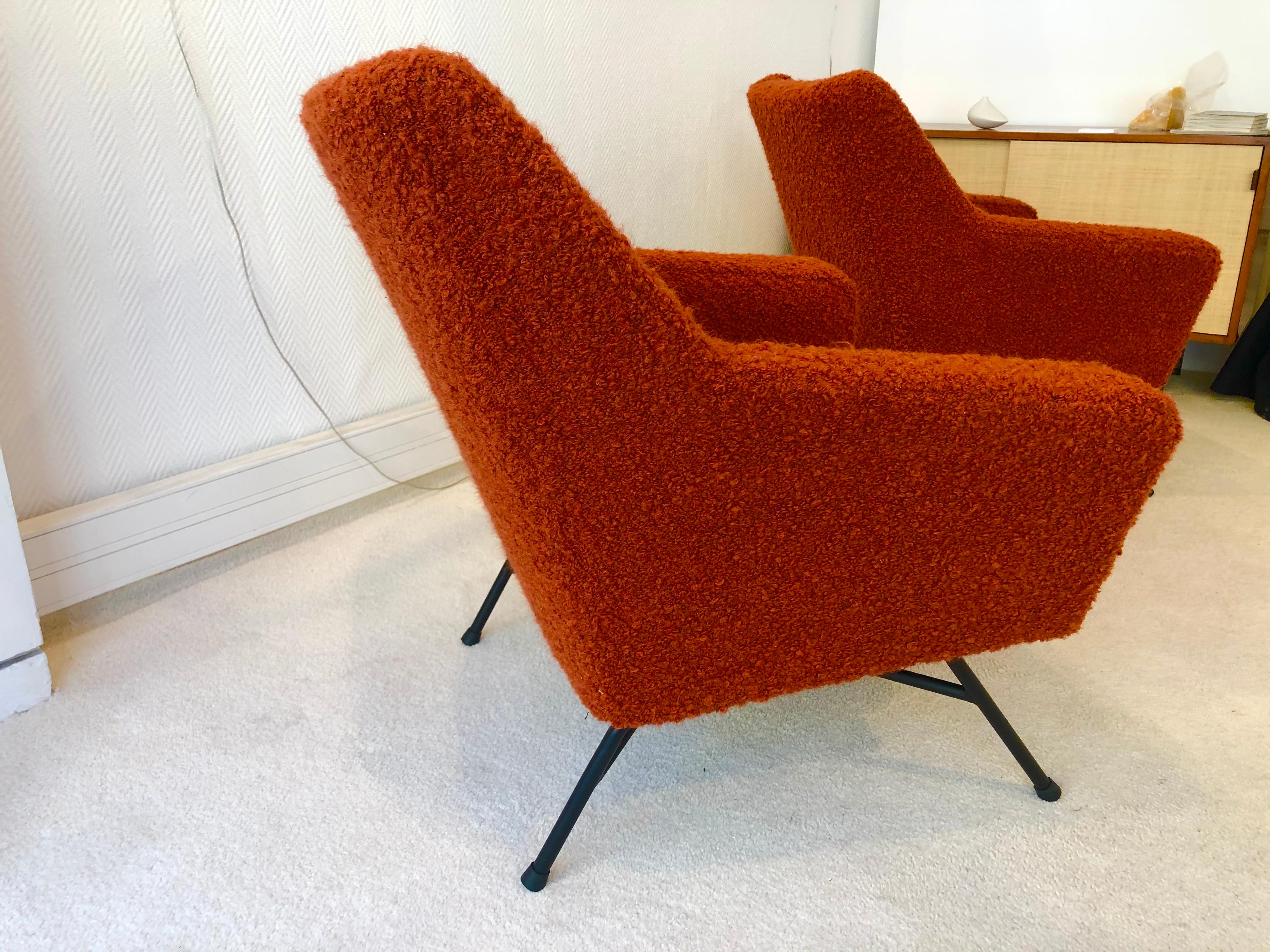 Pair of Armchairs by Dangles et Defrance 1950 8
