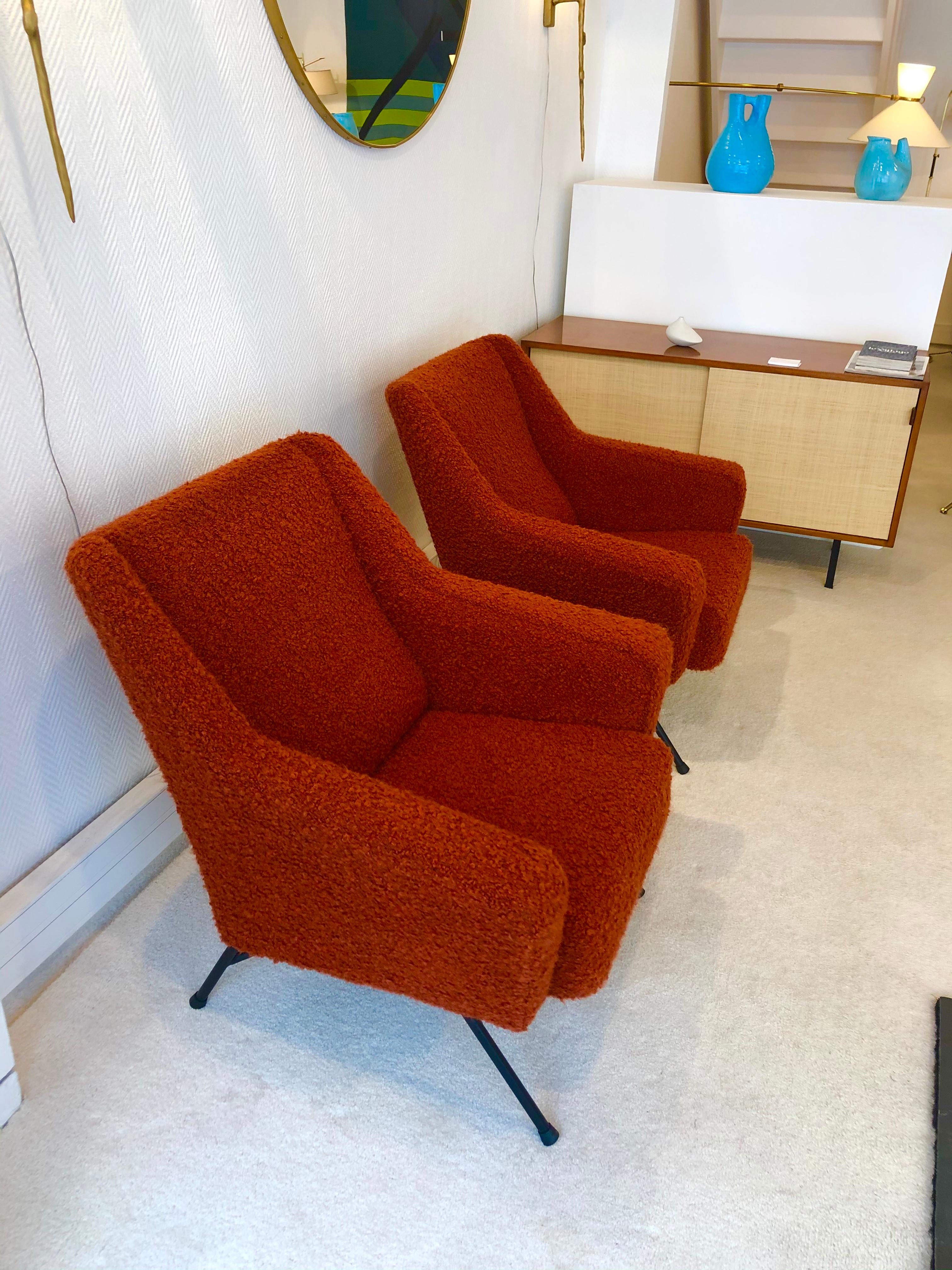 Pair of Armchairs by Dangles et Defrance 1950 10
