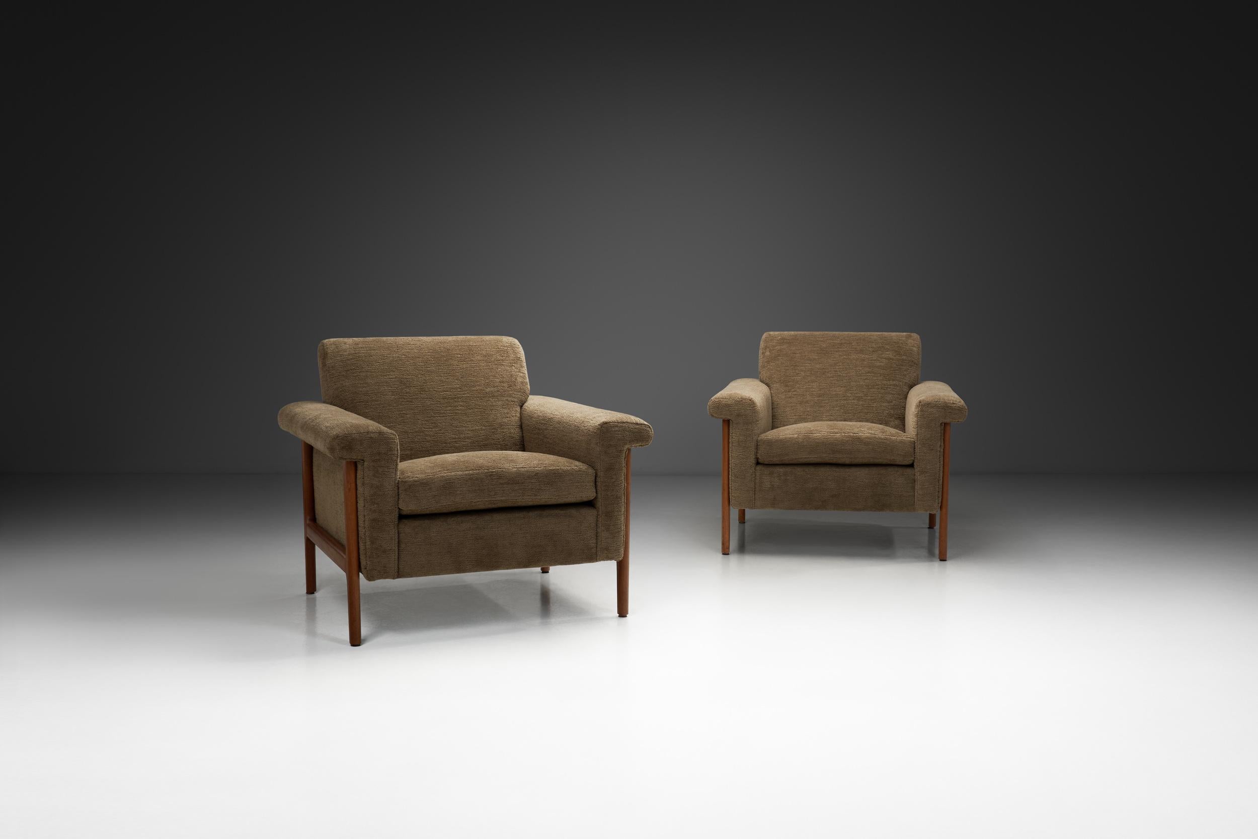 Paire de fauteuils par David Rosén pour Nordiska Kompaniet, Suède, vers les années 1960. Bon état - En vente à Utrecht, NL