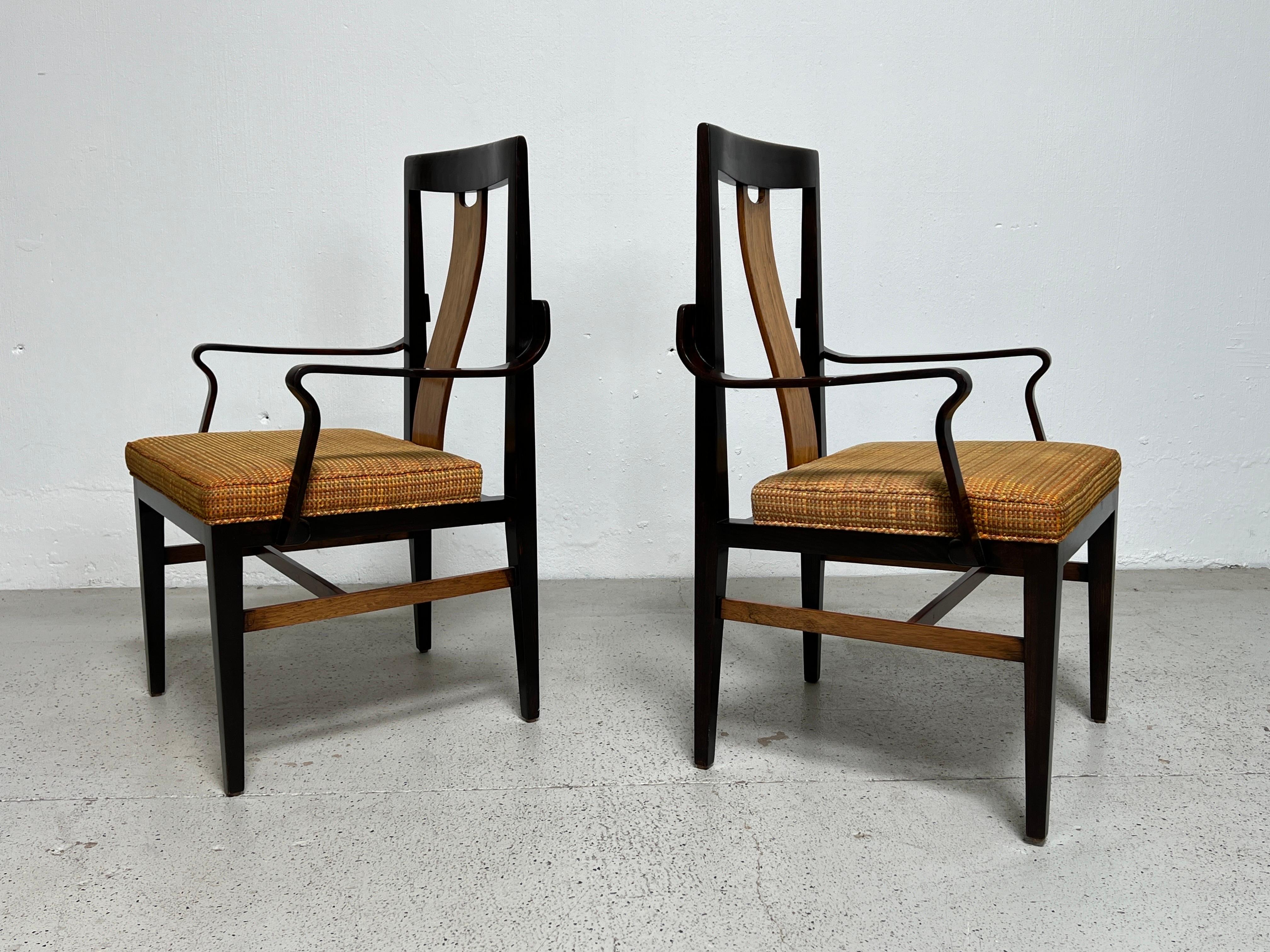 Pair of Armchairs by Edward Wormley for Dunbar In Good Condition For Sale In Dallas, TX