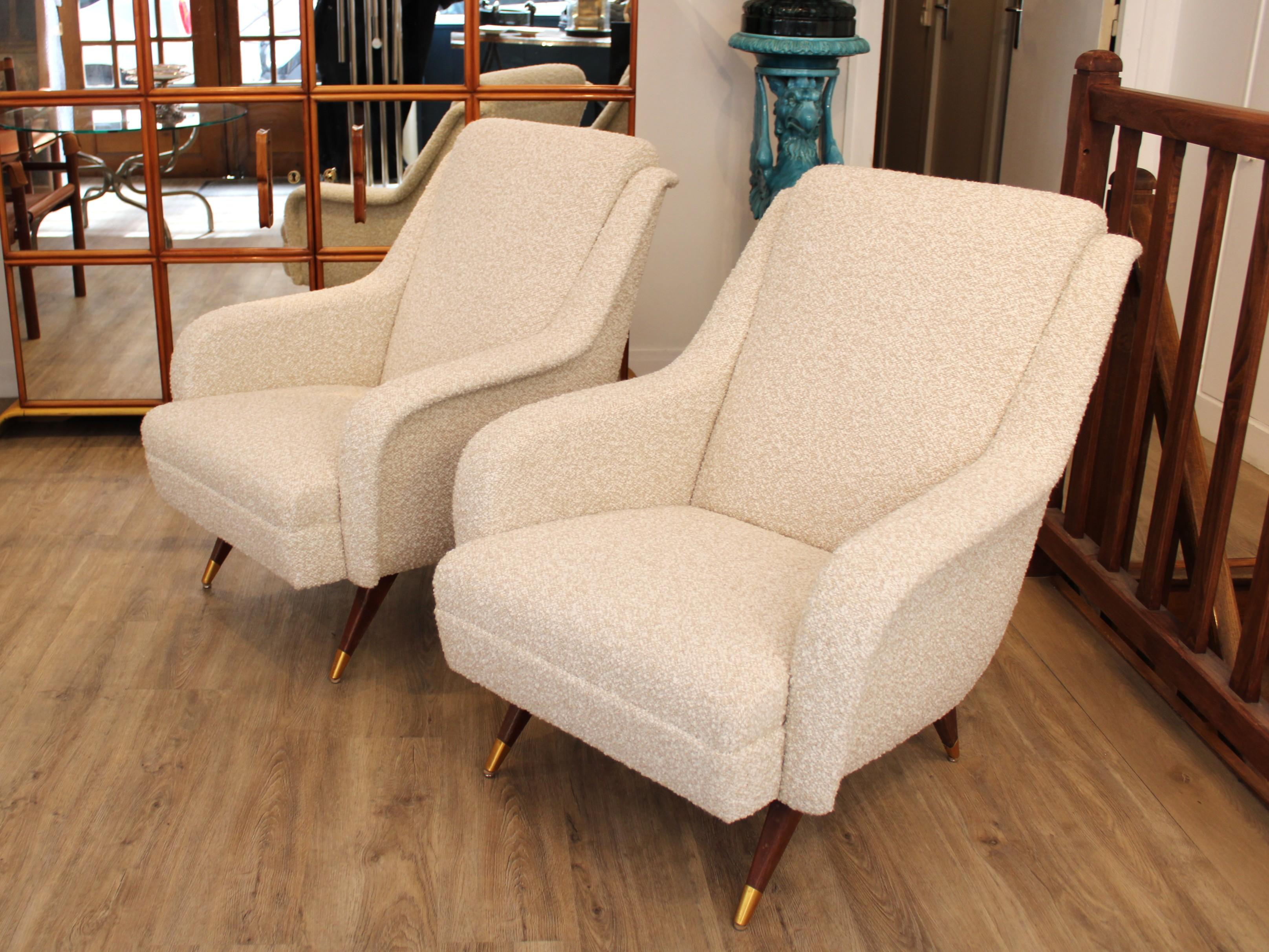 Paar Sessel, Maison Erton
Frankreich, um 1950
Stoff 