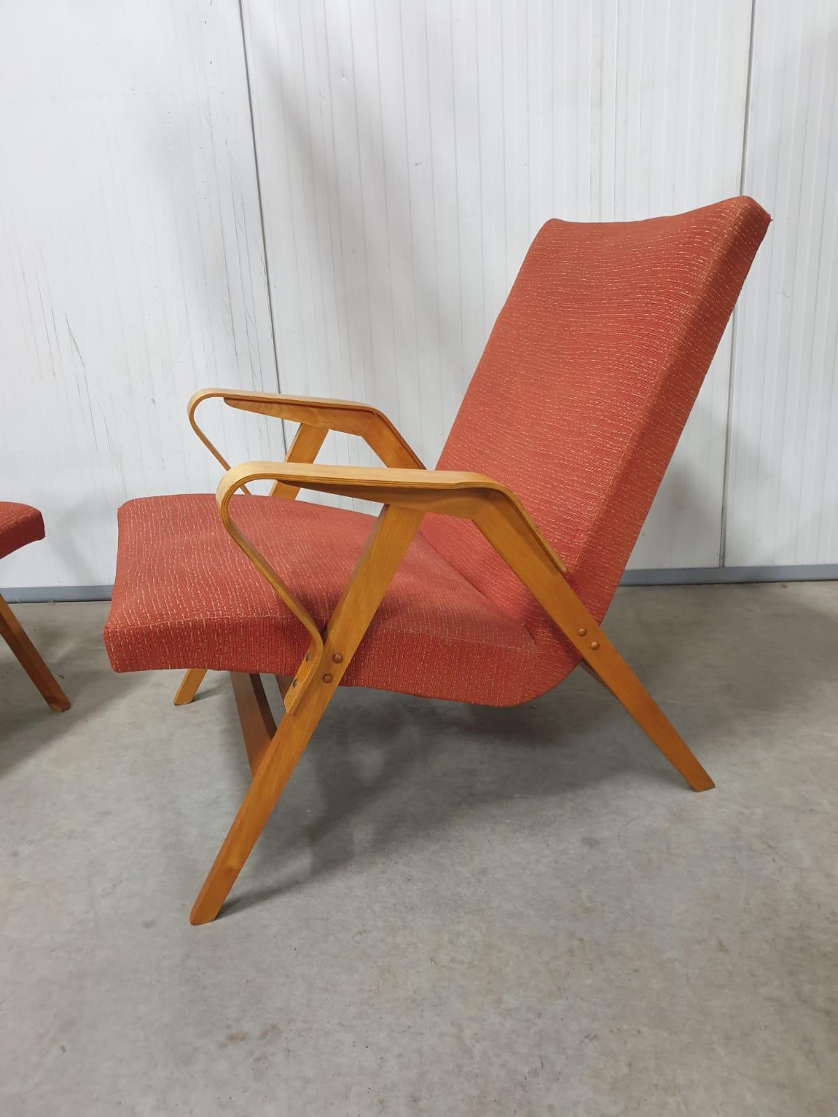 Pair of armchairs by František Jirák for TATRA nabytok, 1970´s, Czechoslovakia For Sale 4