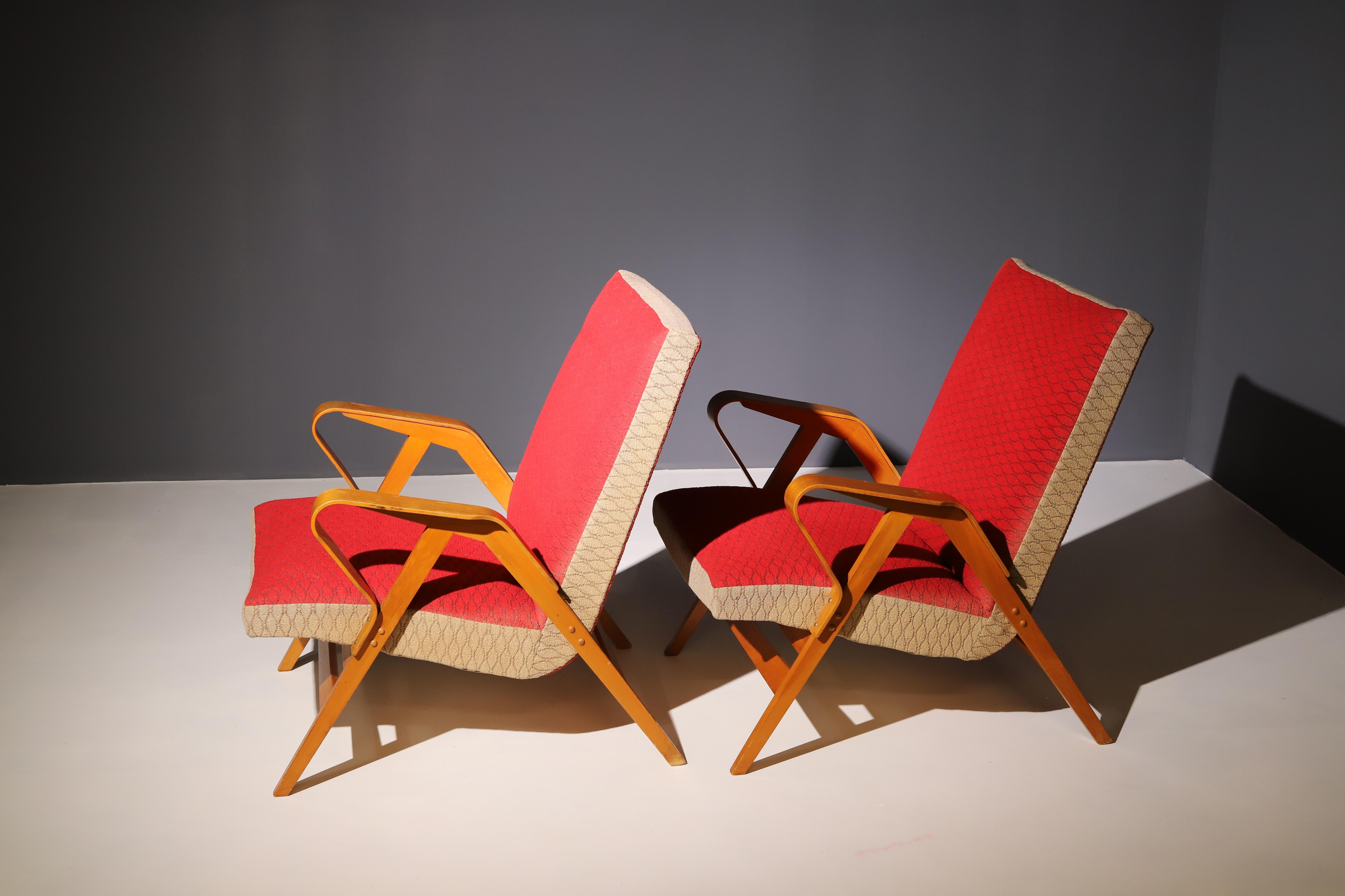 Pair of armchairs by František Jirák for TATRA nabytok, 1970´s, Czechoslovakia In Good Condition For Sale In Prague 8, CZ