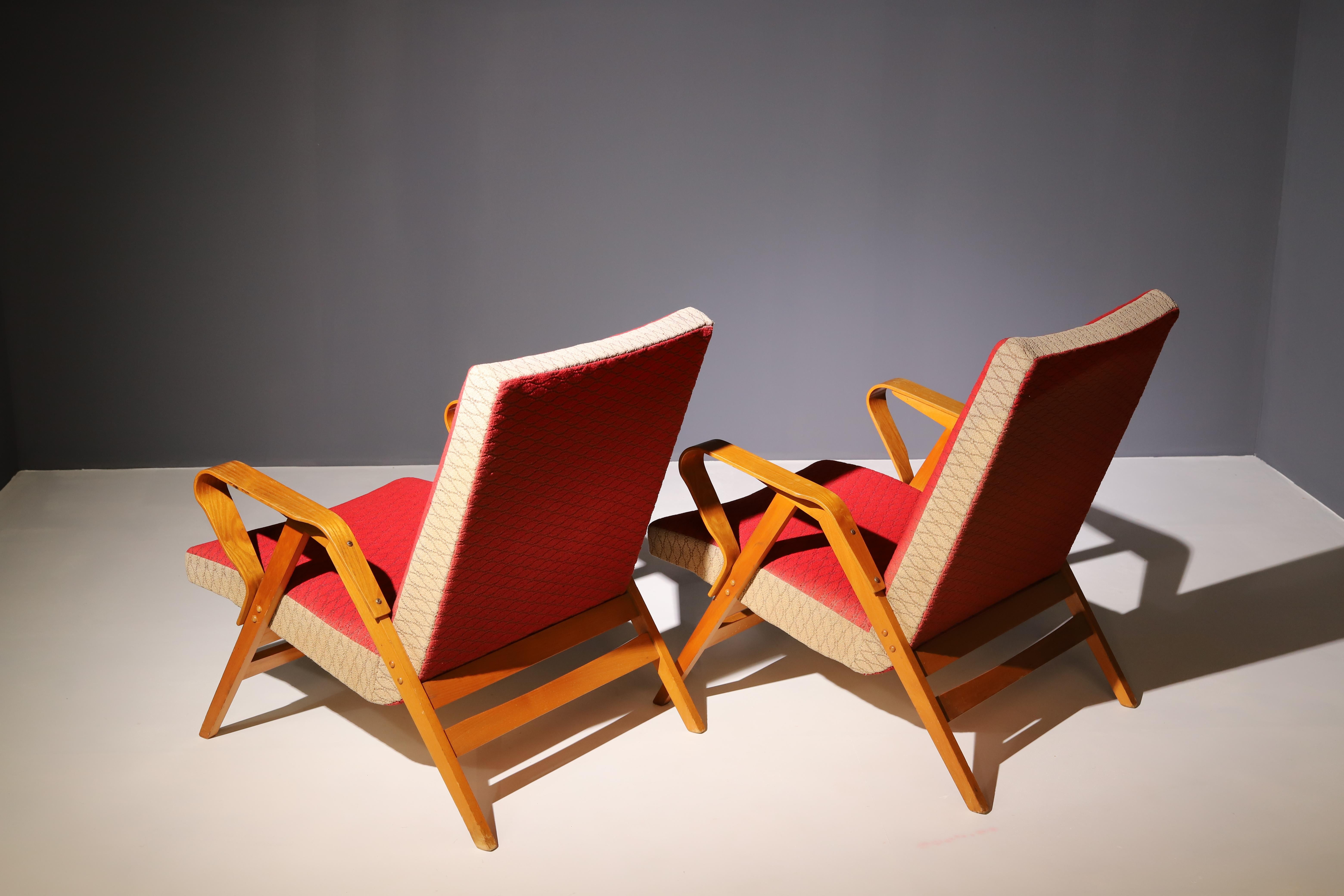 20th Century Pair of armchairs by František Jirák for TATRA nabytok, 1970´s, Czechoslovakia For Sale