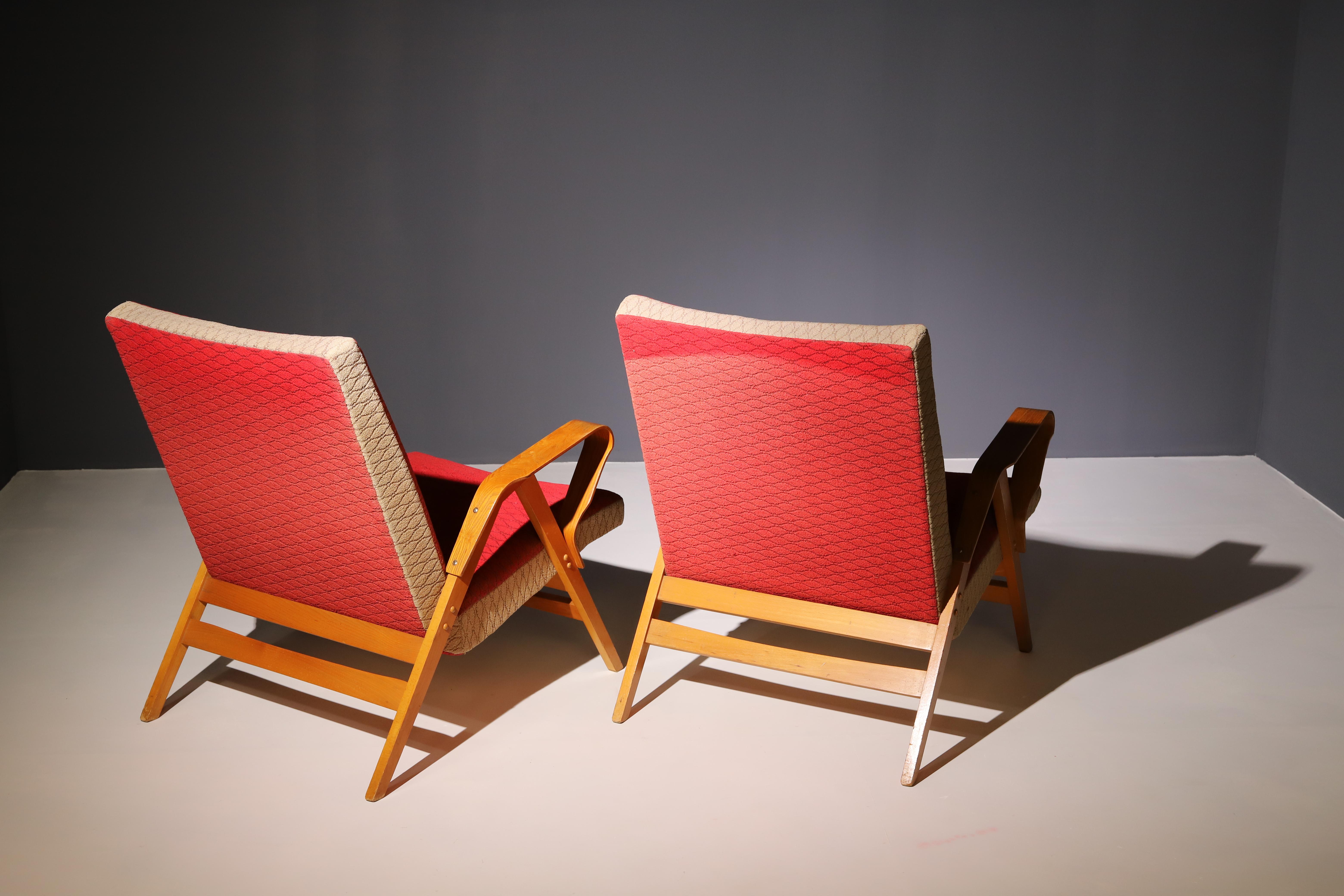 Pair of armchairs by František Jirák for TATRA nabytok, 1970´s, Czechoslovakia For Sale 1
