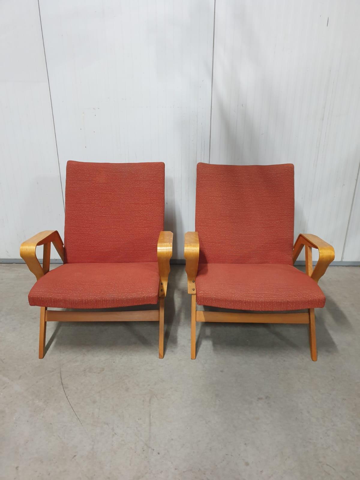 Pair of armchairs by František Jirák for TATRA nabytok, 1970´s, Czechoslovakia For Sale 2