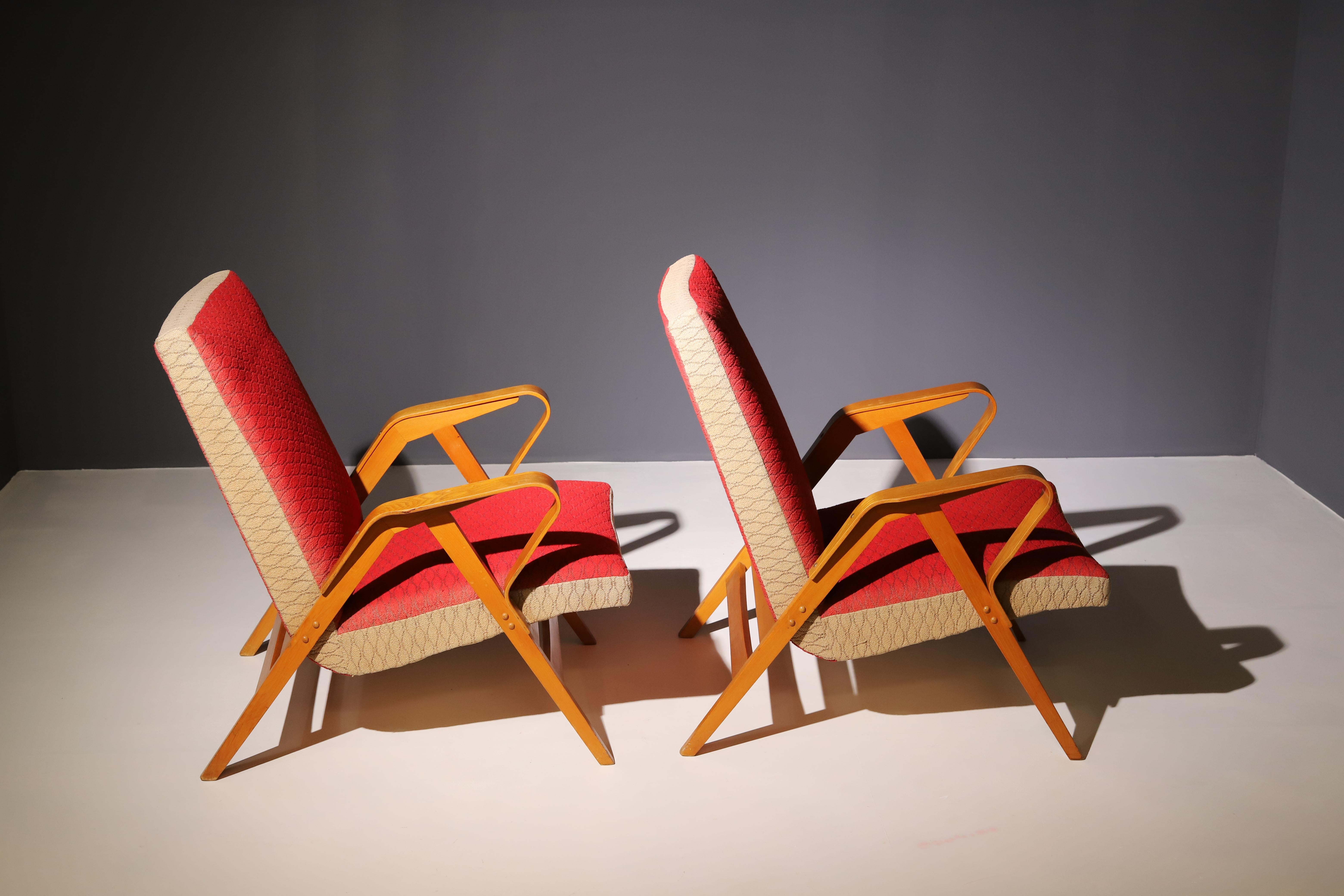 Pair of armchairs by František Jirák for TATRA nabytok, 1970´s, Czechoslovakia For Sale 2