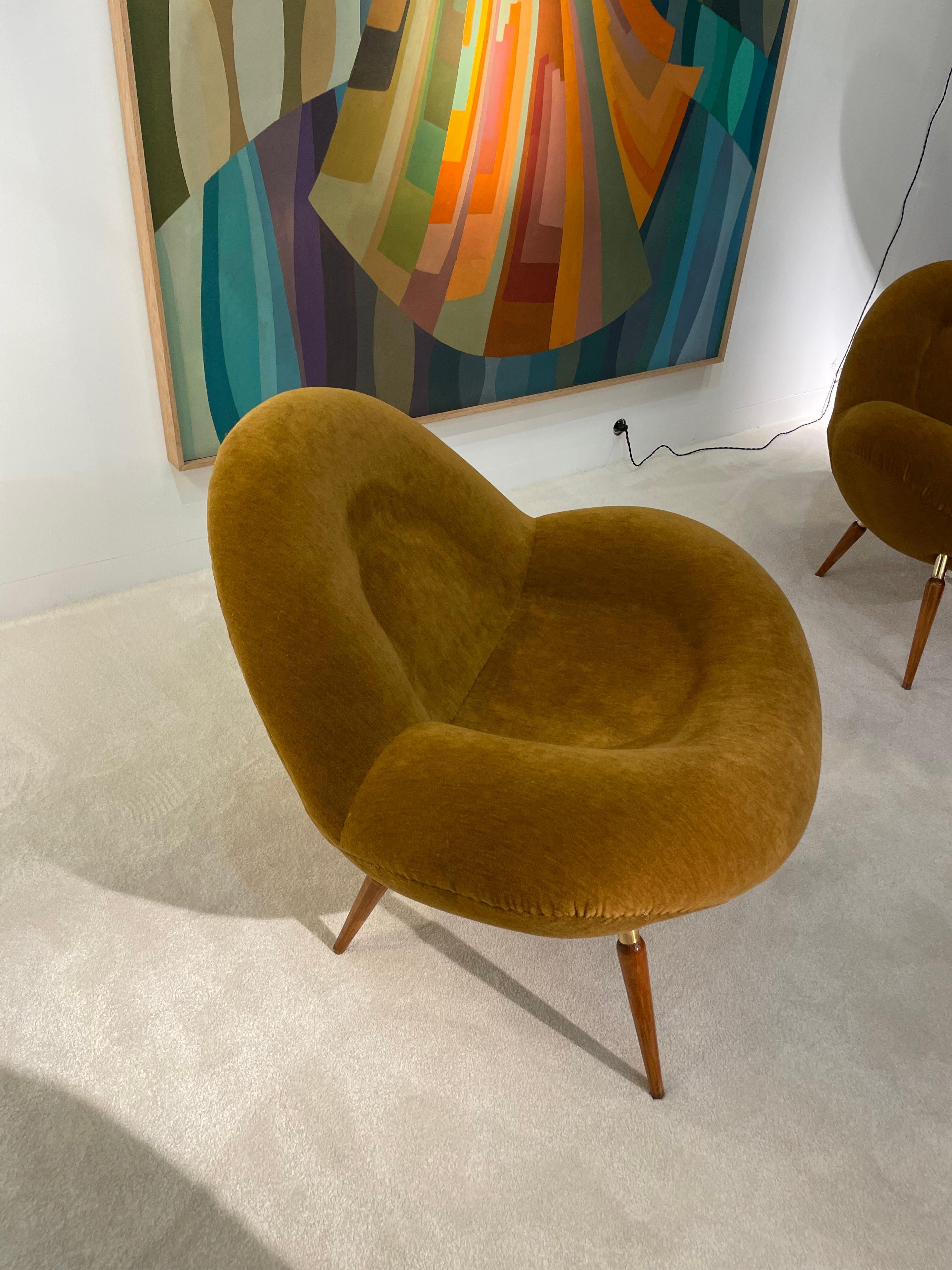 Pair of armchairs By Fritz Neth  In Good Condition For Sale In Saint-Ouen, FR