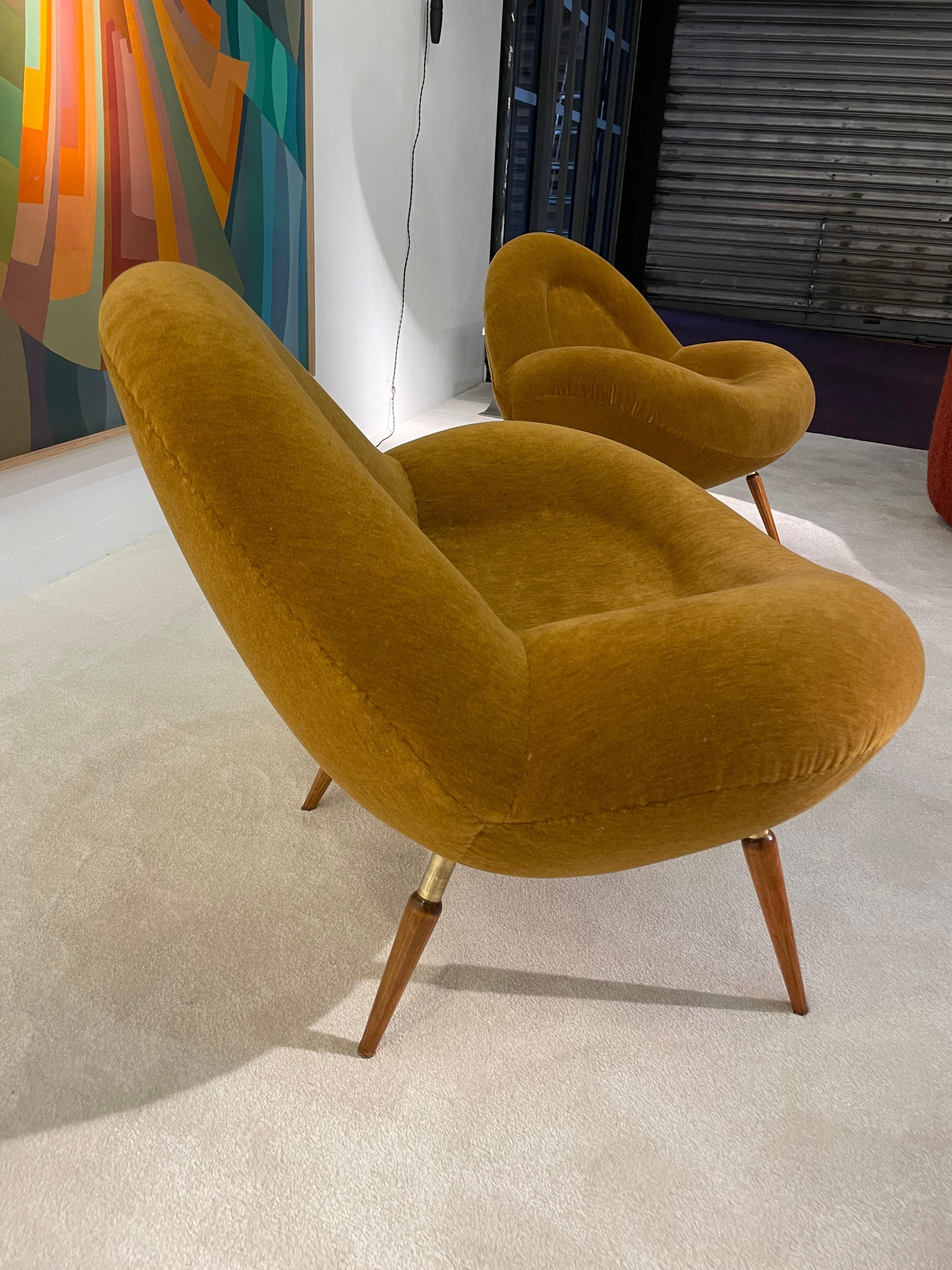 20th Century Pair of armchairs By Fritz Neth  For Sale