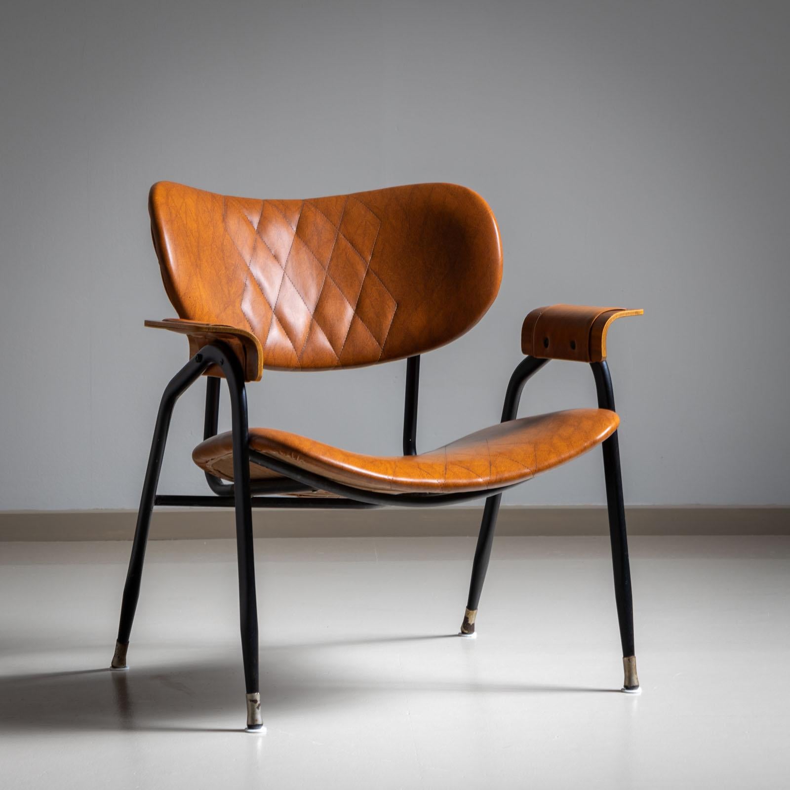 Paire de fauteuils par Gastone Rinaldi pour Rima, Italie années 1950 Bon état - En vente à Greding, DE