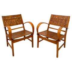 Pair of Armchairs, by ‘Gelenka’, Solid Beech Wood, Germany circa 1950