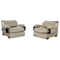 Pair of Armchairs by Gian Pietro Arosio for D.A.S, 1970s