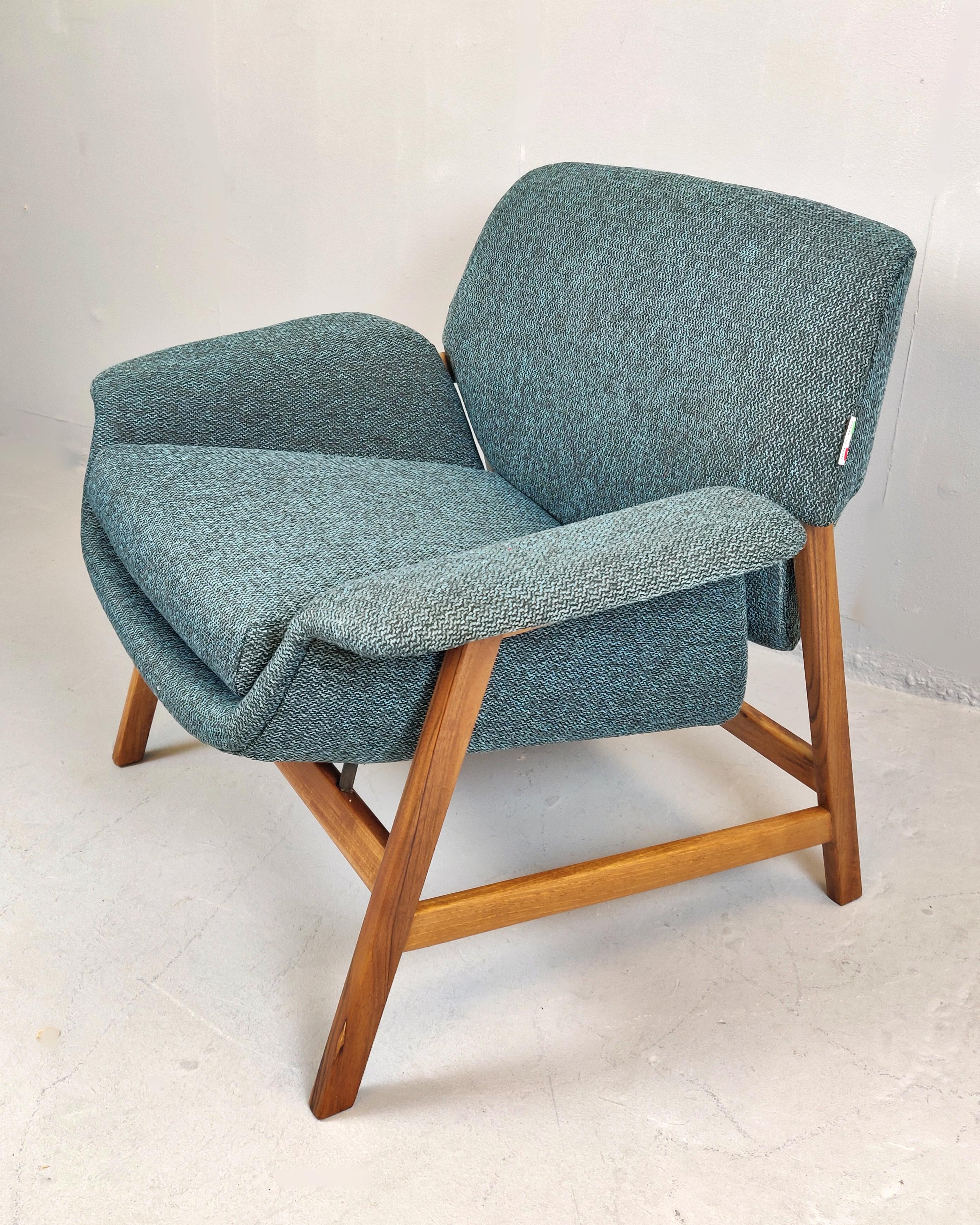 20th Century Pair of Armchairs by Gianfranco Frattini, Italy, 1960s