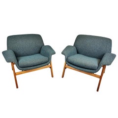 Pair of Armchairs by Gianfranco Frattini, Italy, 1960s