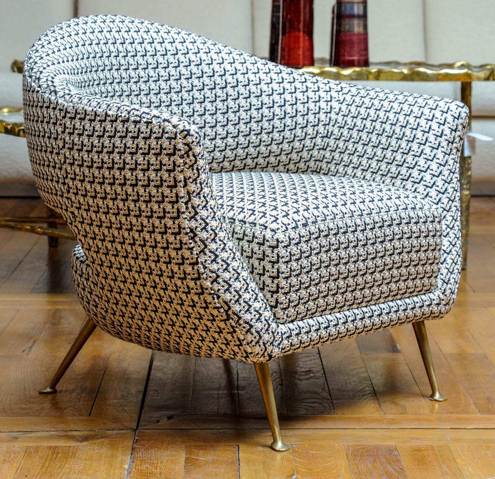 French Pair of Armchairs by Glustin Studio For Sale