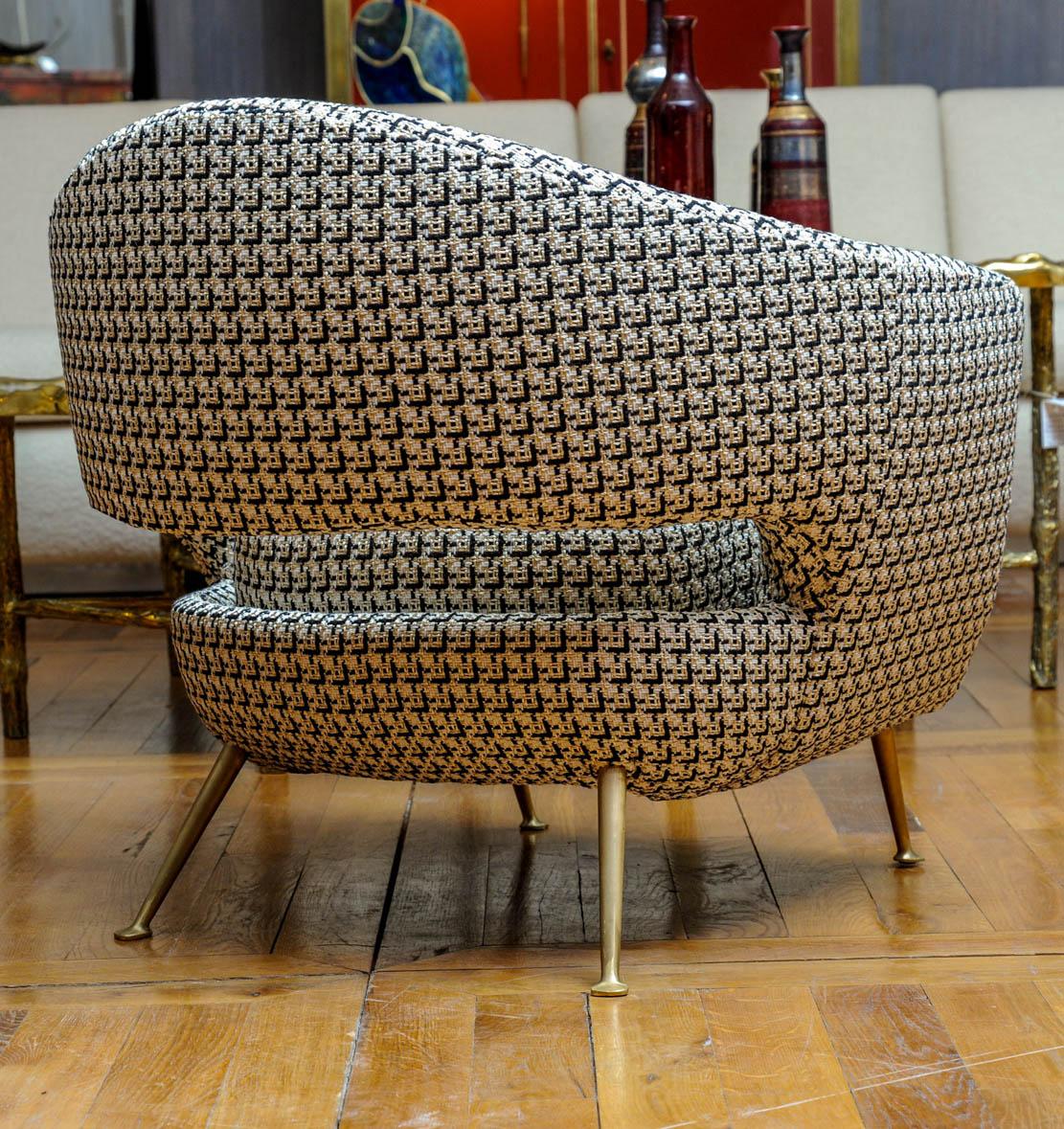 Contemporary Pair of Armchairs by Glustin Studio For Sale