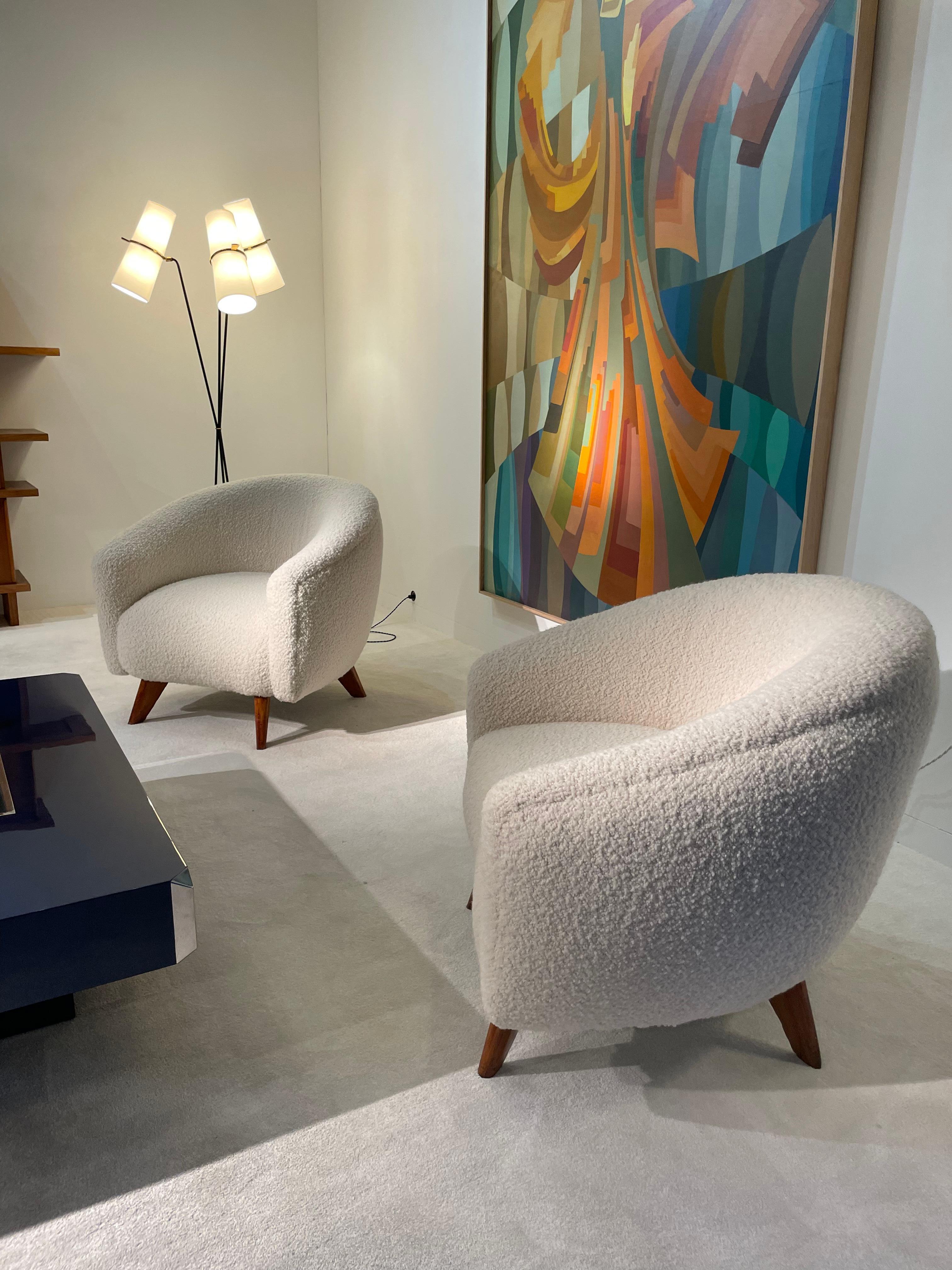 20th Century Pair of Armchairs by Guglielmo Veronesi