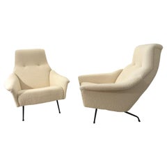 Pair of Armchairs by Guy Besnard