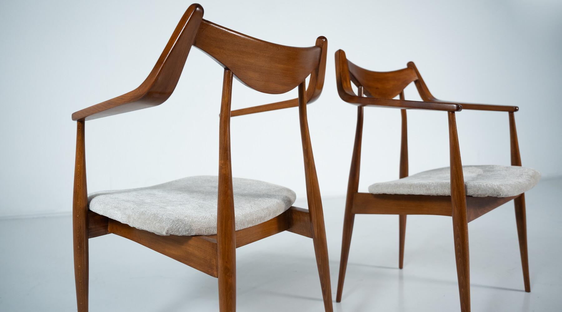 Coppia di poltrone di Heczendorfer László, Ungheria, 1960 in vendita 3