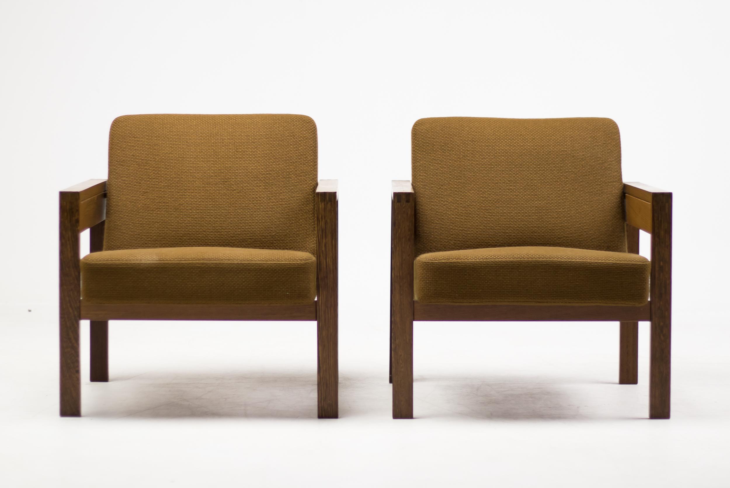 Mid-Century Modern Pair of Armchairs by Hein Stolle