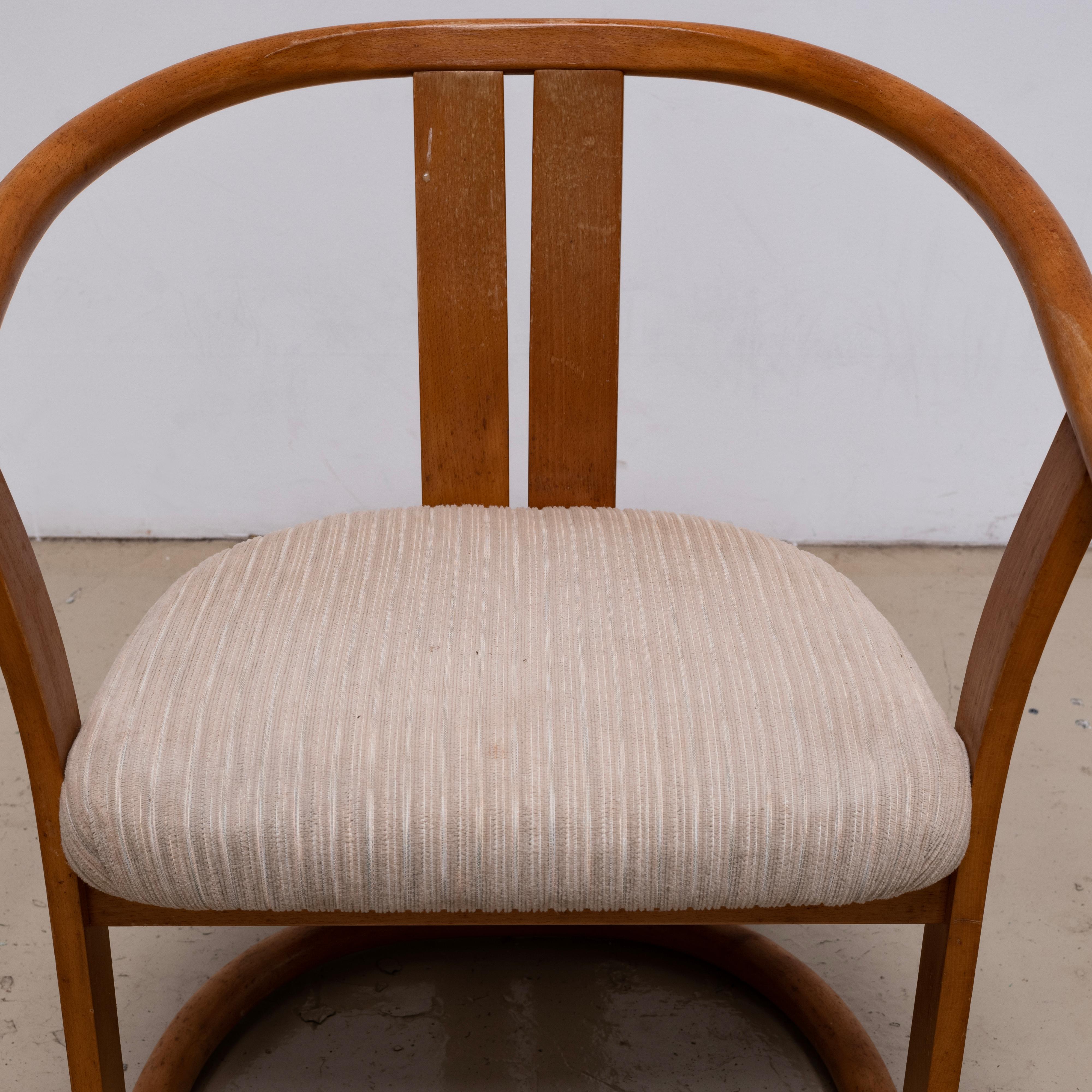 Pair of armchairs by Isamu Kenmochi for Akita Mokko, 1970s For Sale 5