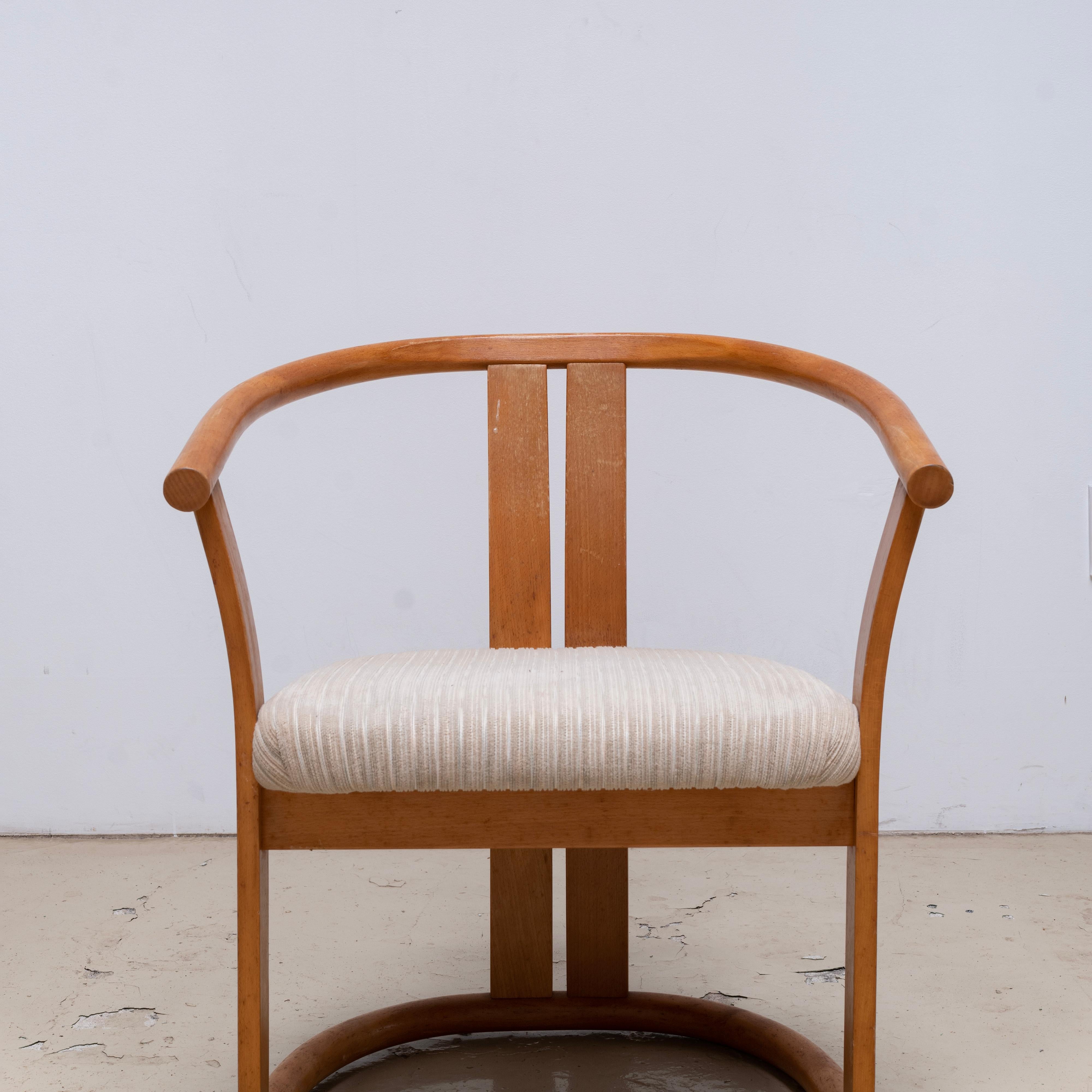 Bentwood Pair of armchairs by Isamu Kenmochi for Akita Mokko, 1970s For Sale