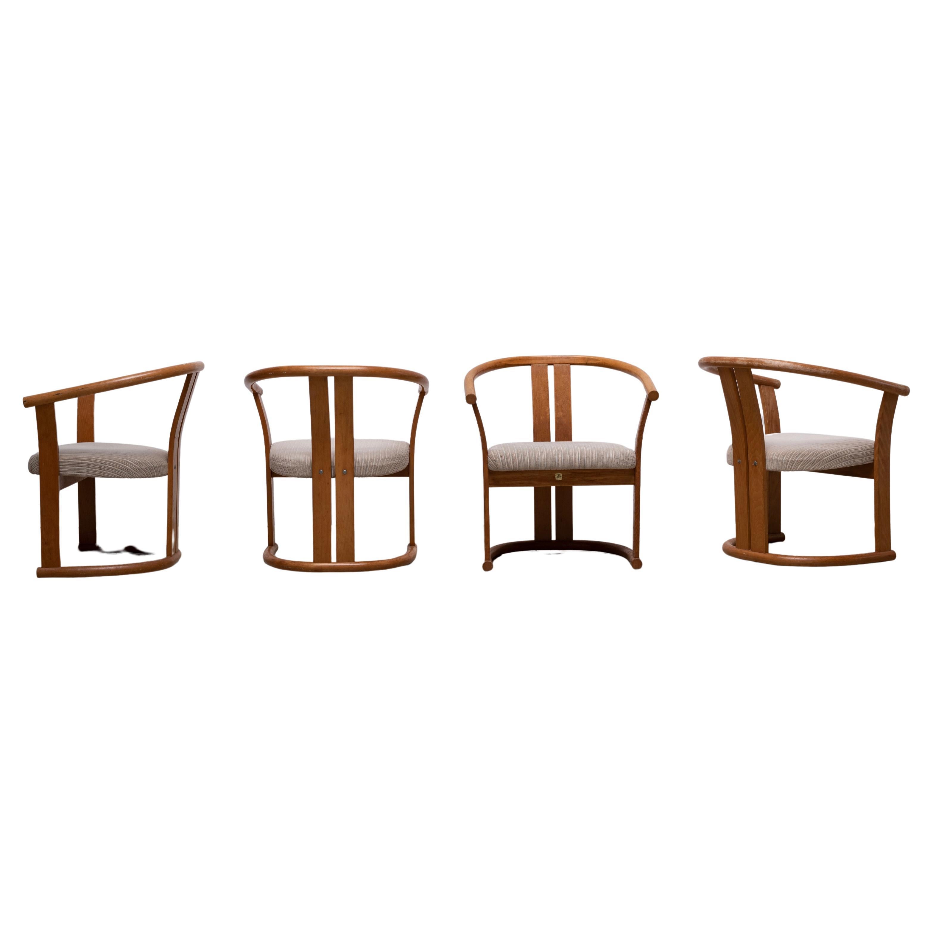 Paire de fauteuils d'Isamu Kenmochi pour Akita Mokko, 1970