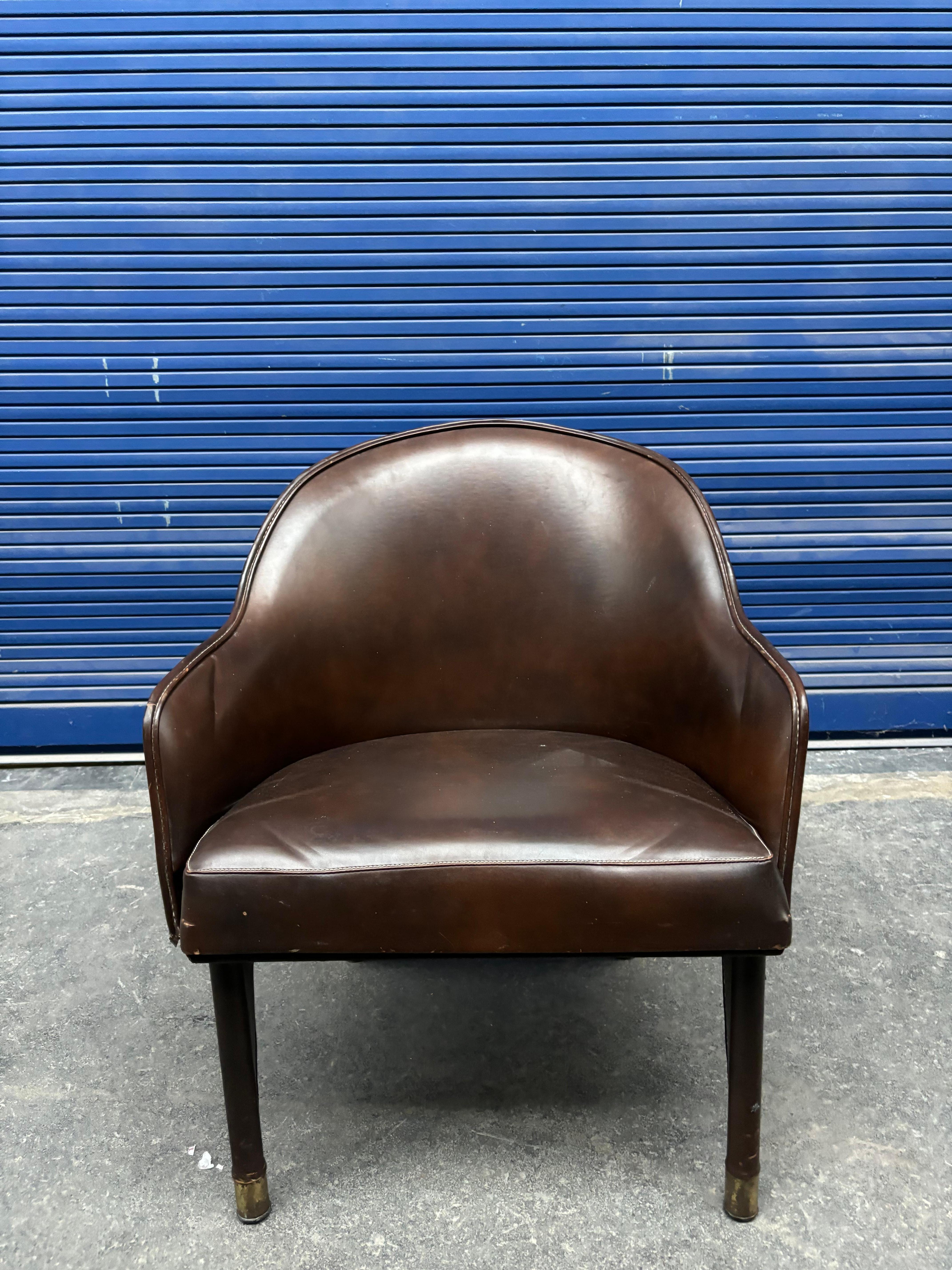 Paire de fauteuils de Jacques Adnet en vente 13