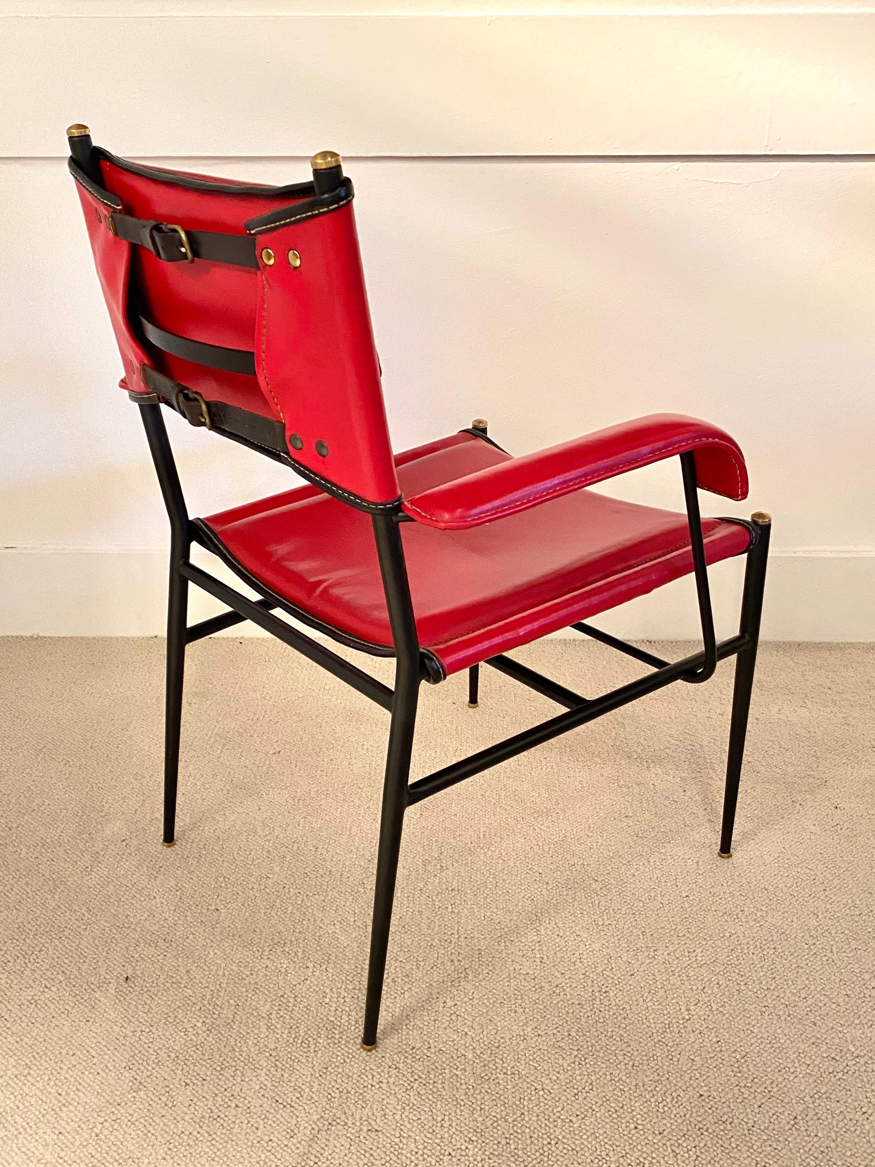 Mid-Century Modern Paire de fauteuils de Jacques Adnet en vente