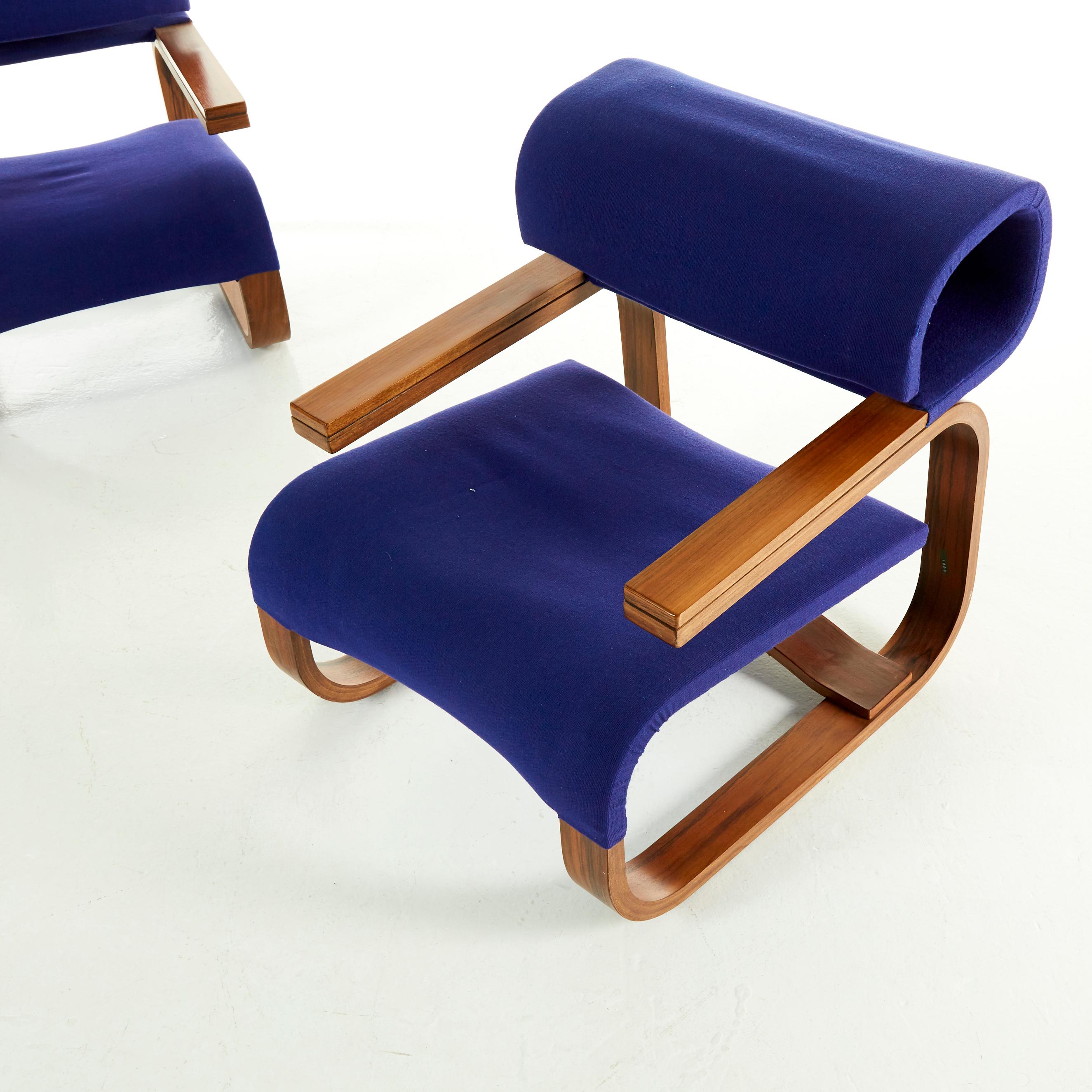 European Pair of Armchairs by Jan Bocan for the Czechoslovakian Embassy, Thonet, 1972