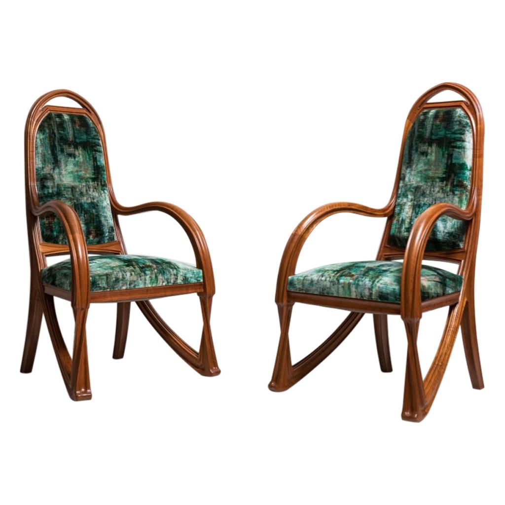 Pair of Armchairs by Louis Majorelle