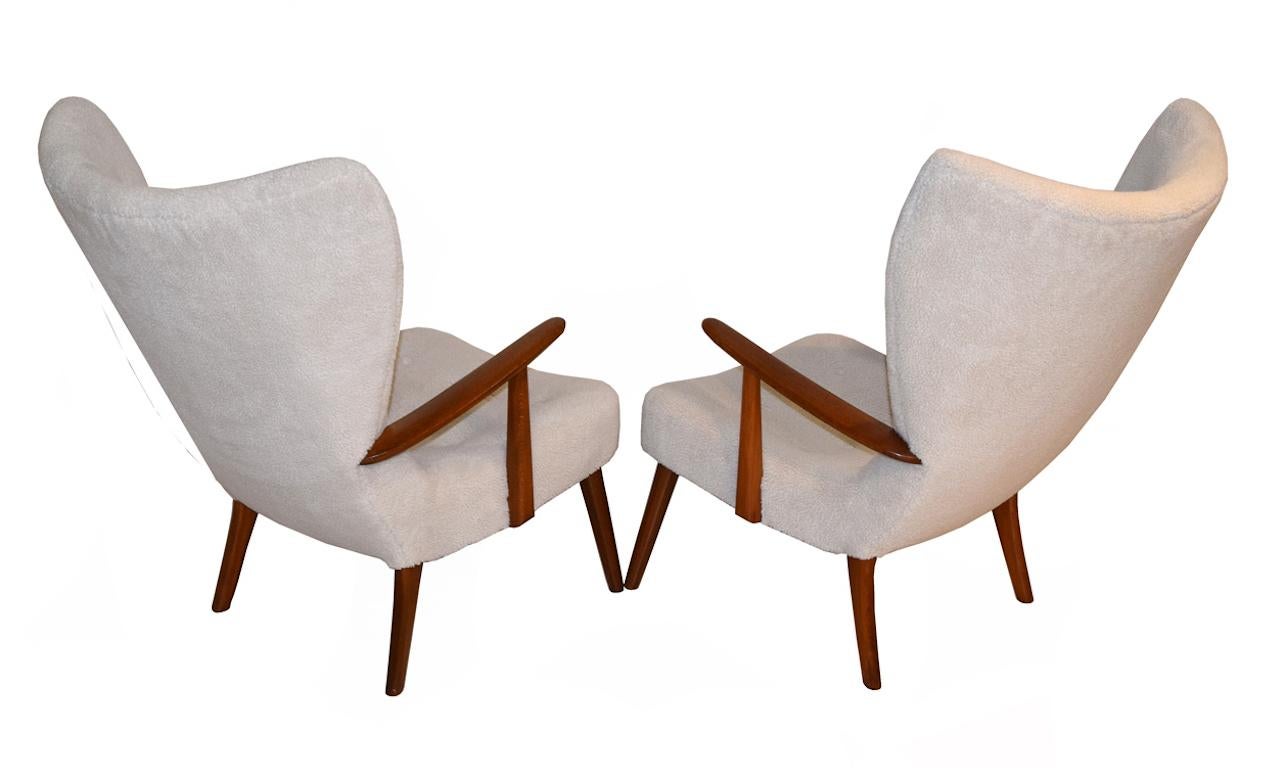 Danish Pair of Armchairs by Madsen & Schubell