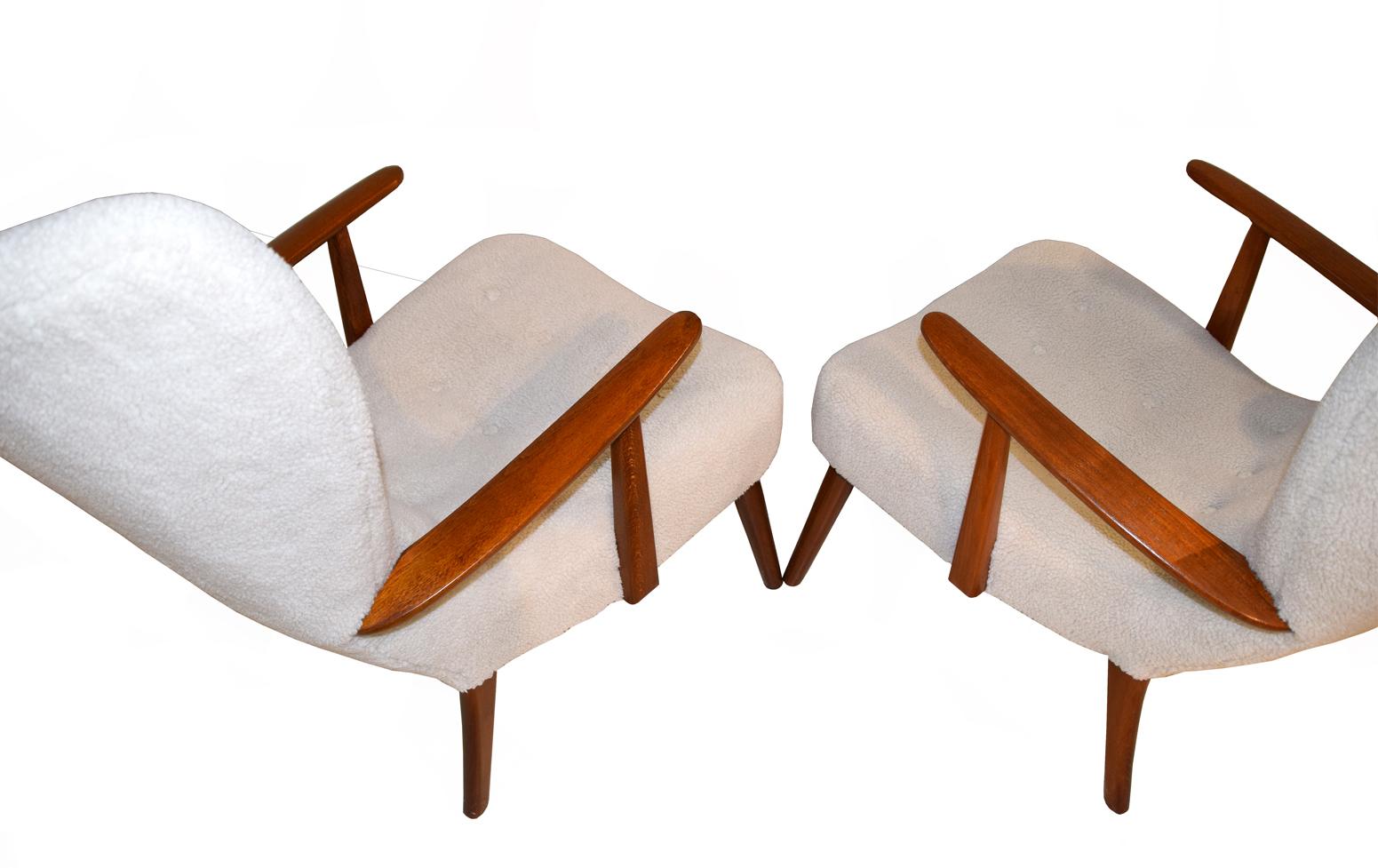 Hand-Crafted Pair of Armchairs by Madsen & Schubell