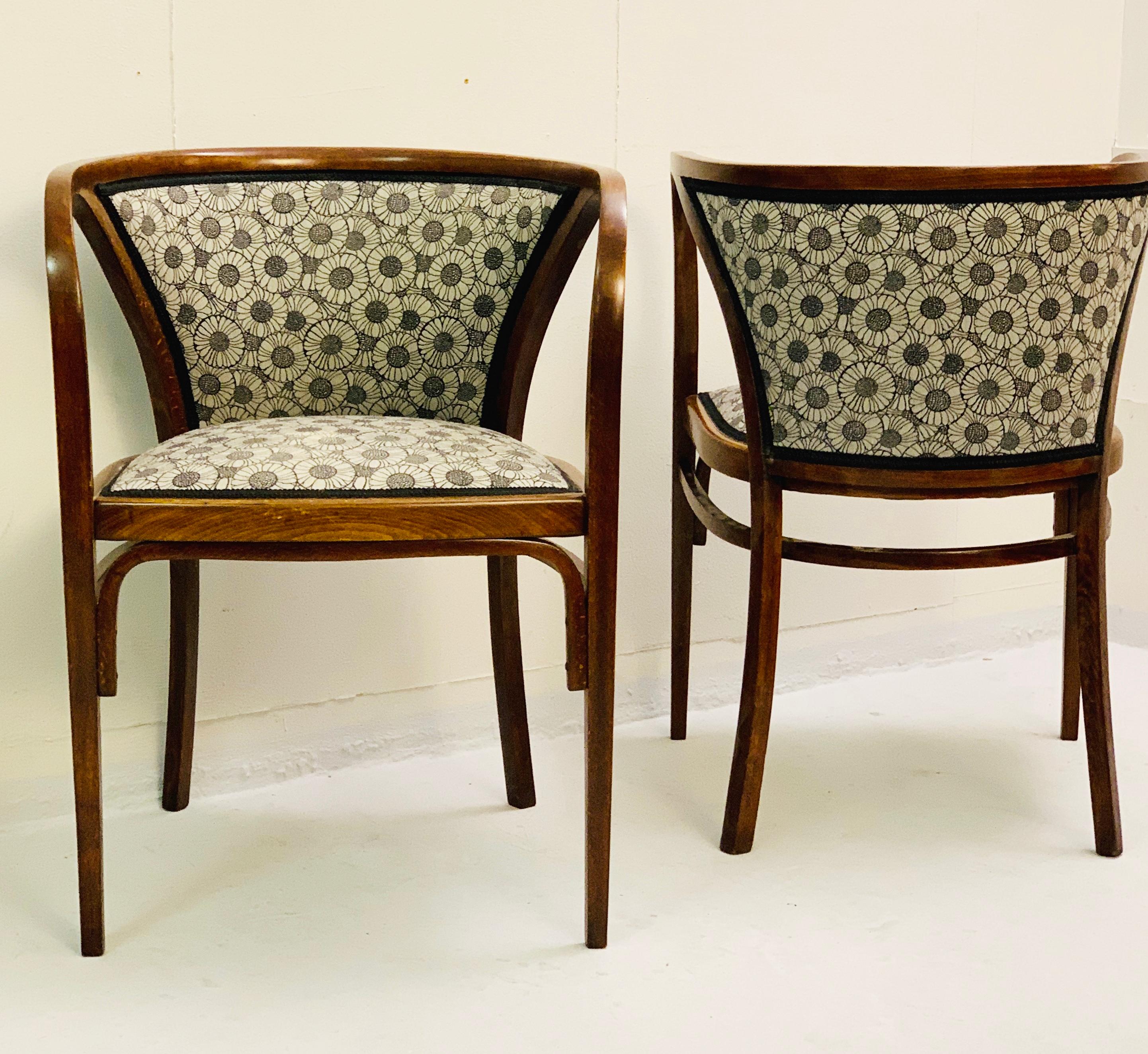 Pair of armchairs by Marcel Kammerer, Austria, 1905.