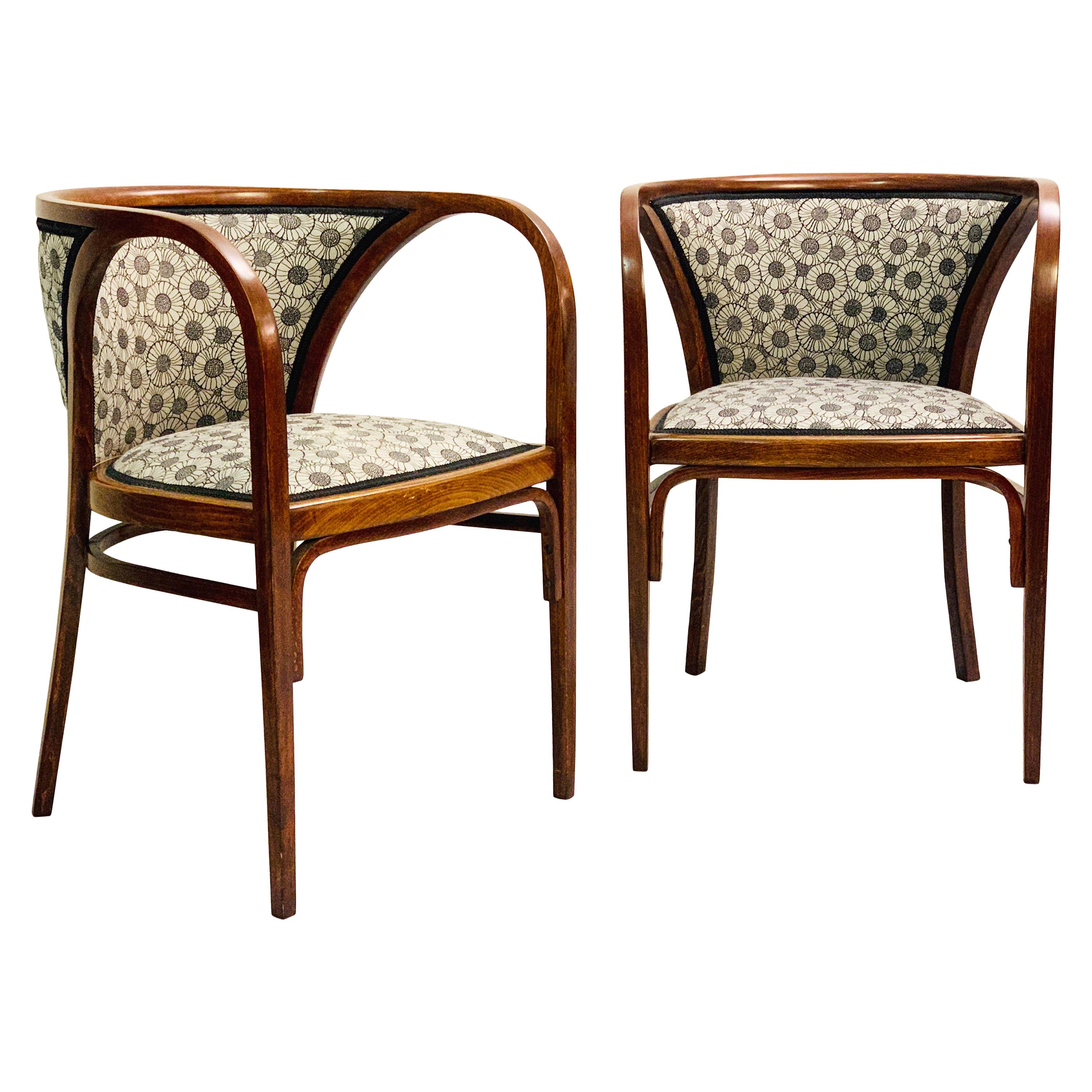Pair of Armchairs by Marcel Kammerer, Austria, 1905
