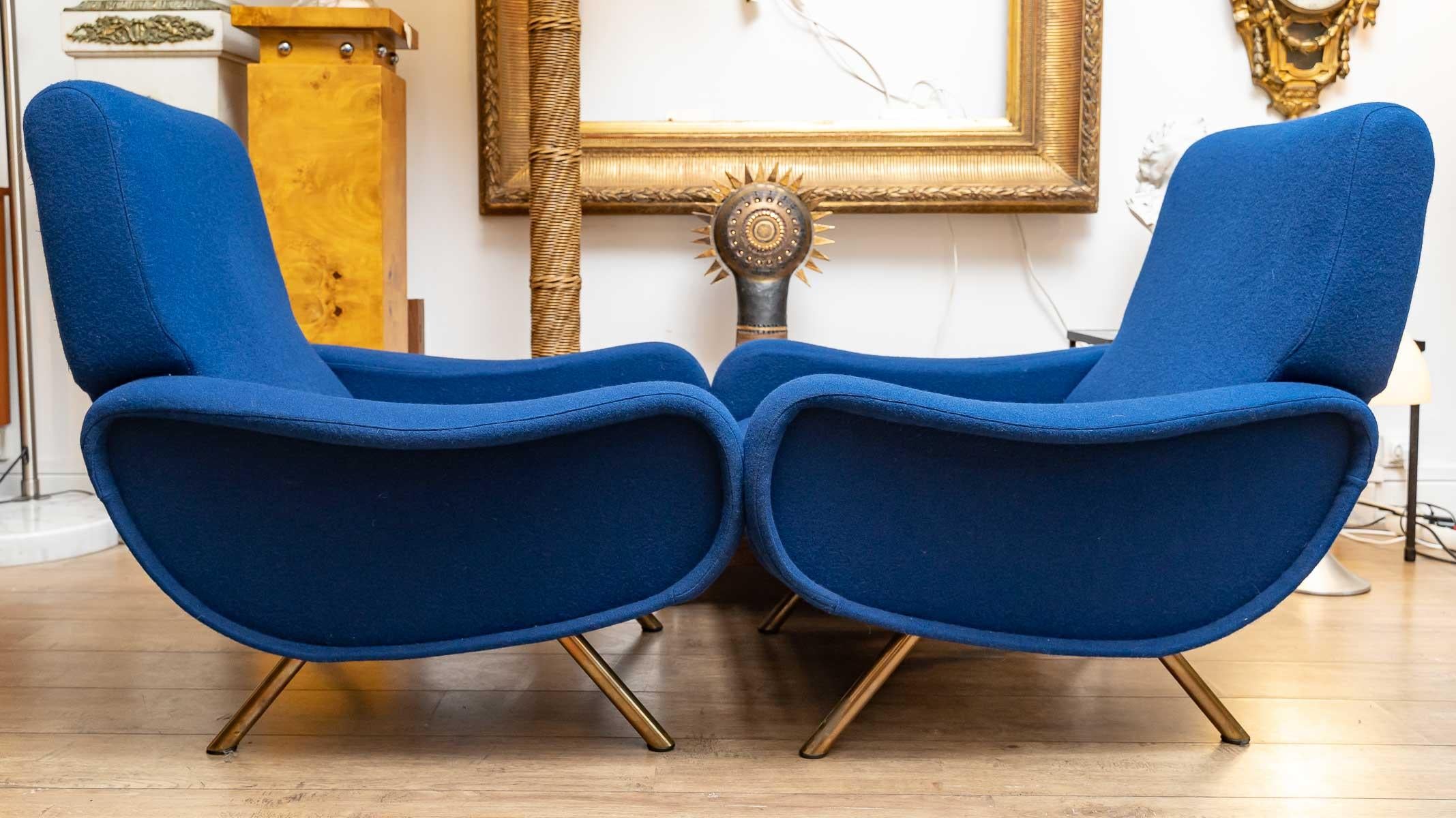 Mid-20th Century Pair of Armchairs by Marco Zanuso