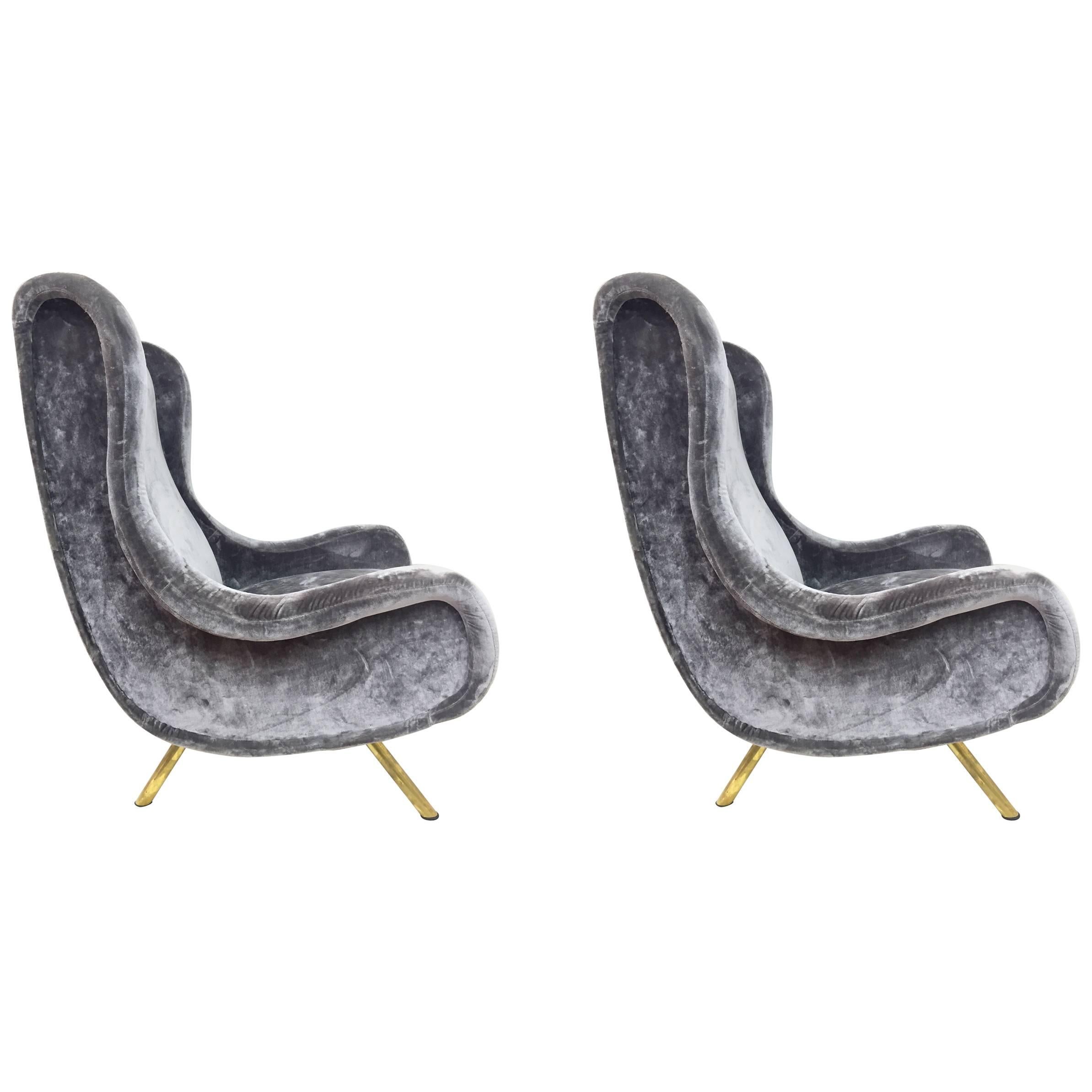 Pair of Armchairs by Marco Zanuso