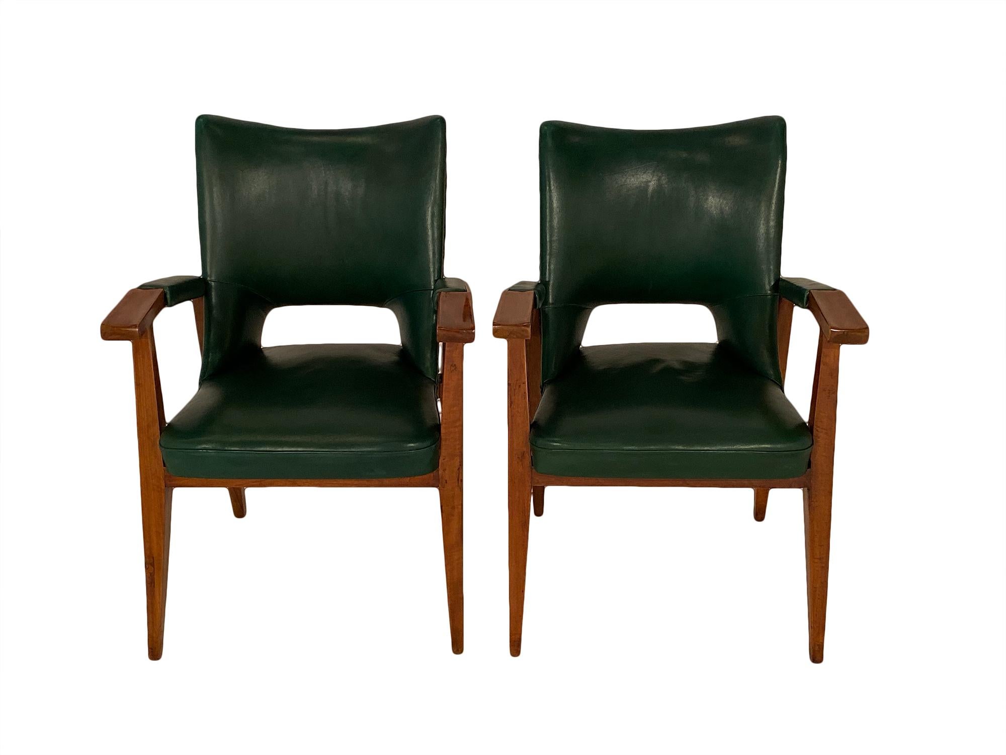 Mid-Century Modern Pair of Armchairs by Mario Gottardi
