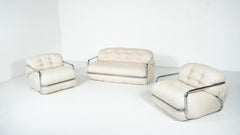 Pair of Armchairs by Mario Sabot, Italy, 1970s - New Upholstery