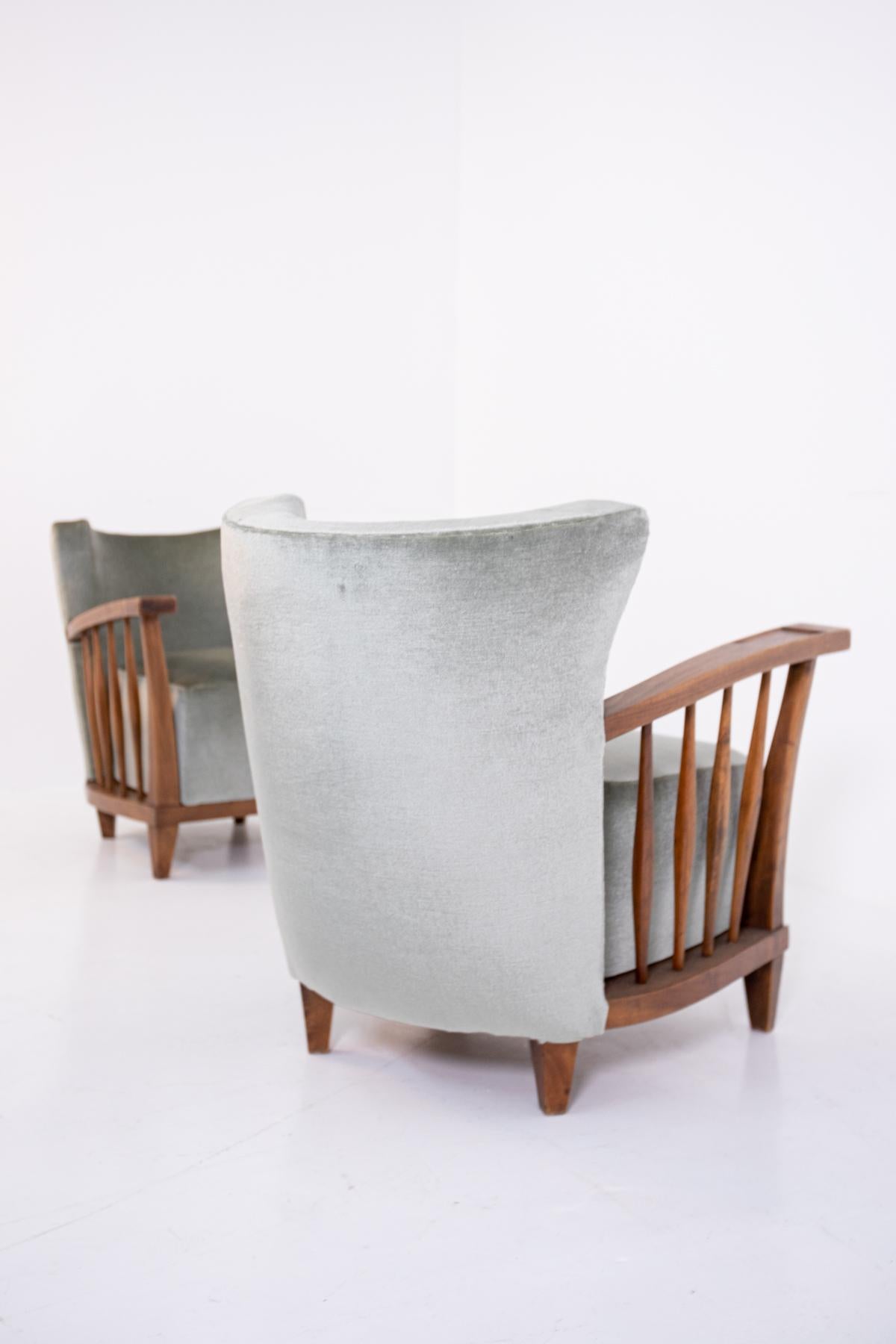 Paire de fauteuils de Maurizio Tempestini, années 1950 en vente 2