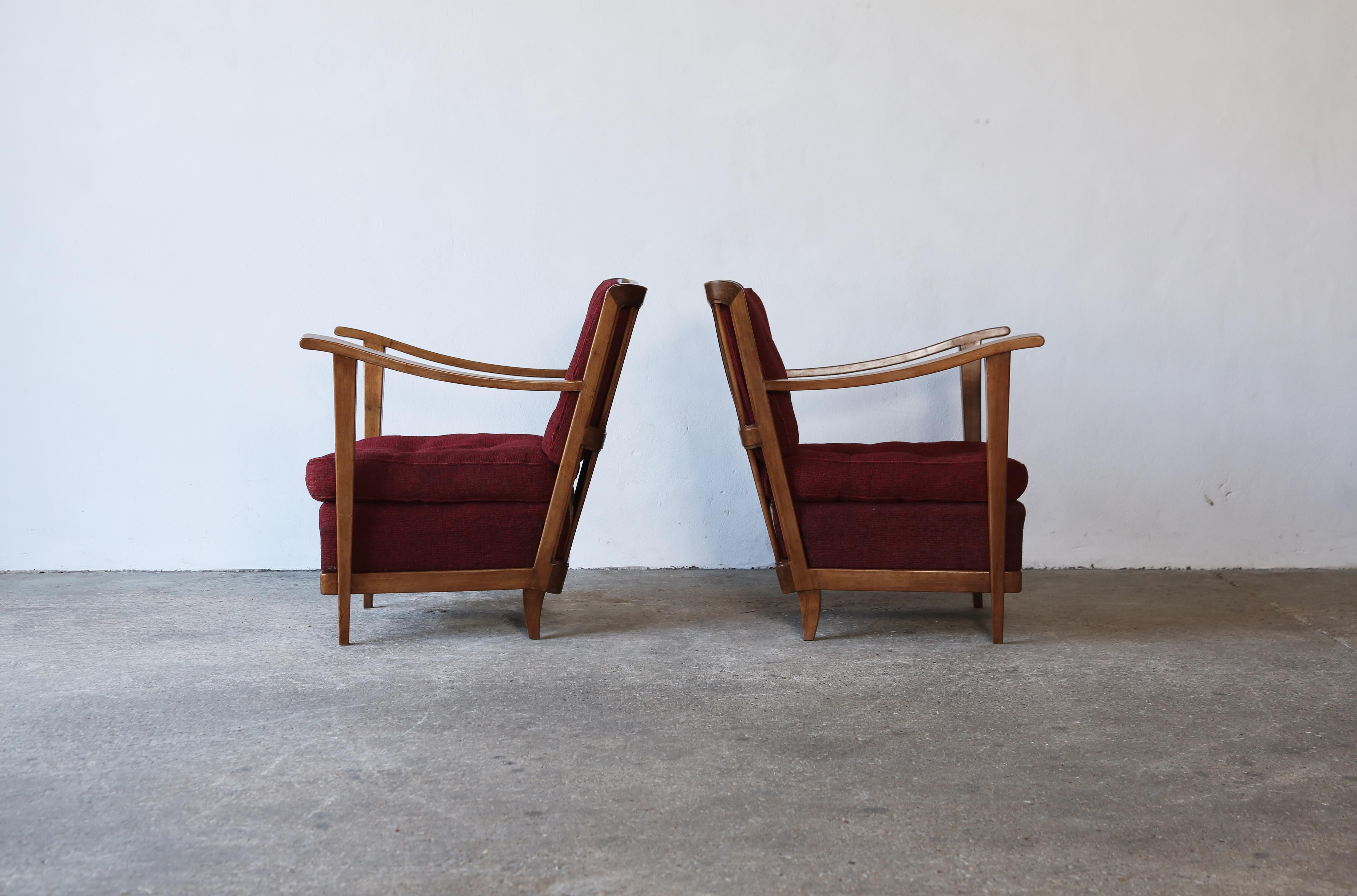 Pair of Armchairs by Maurizio Tempestini, Italy, 1950s In Good Condition For Sale In London, GB