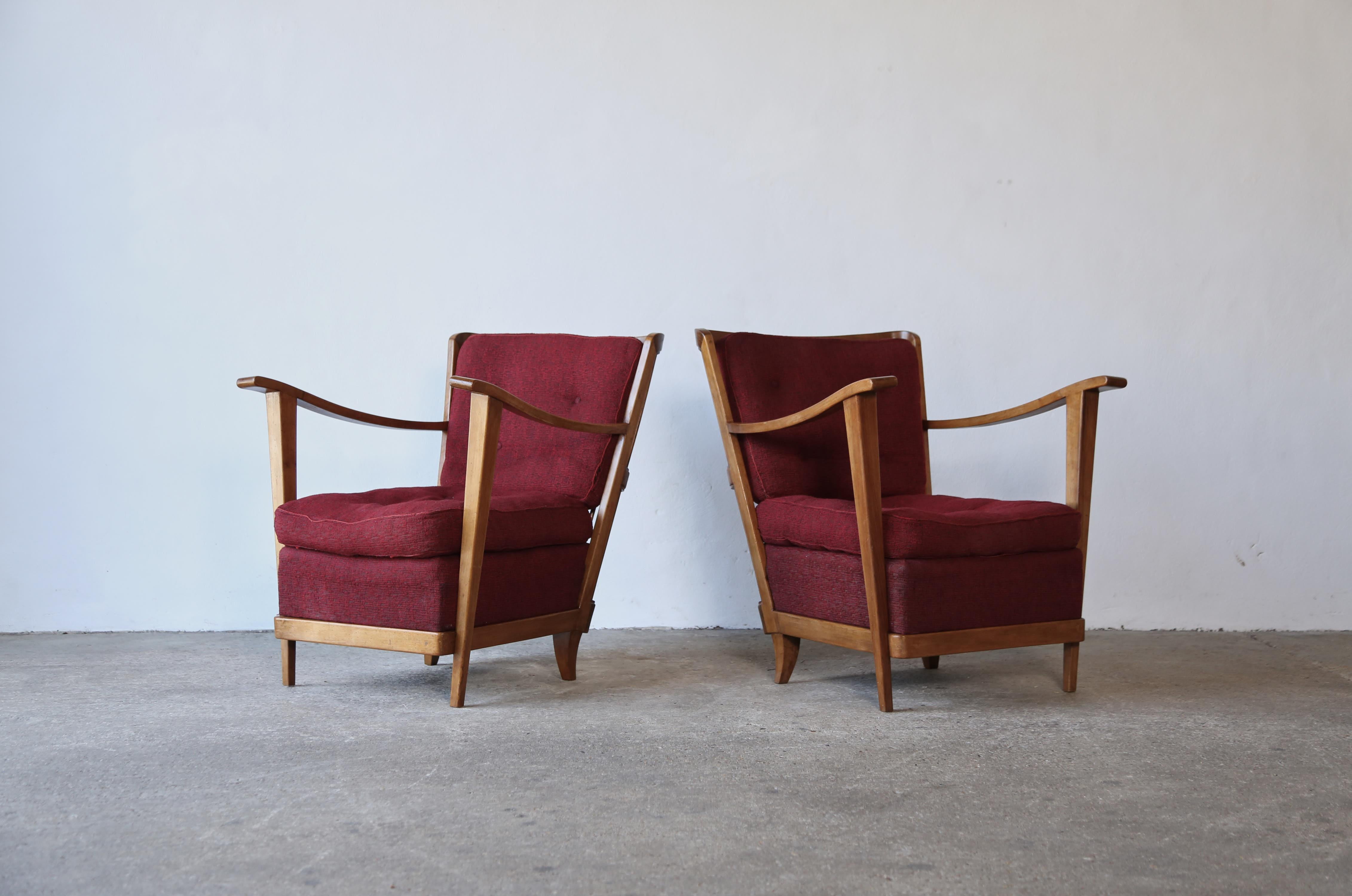 20th Century Pair of Armchairs by Maurizio Tempestini, Italy, 1950s For Sale