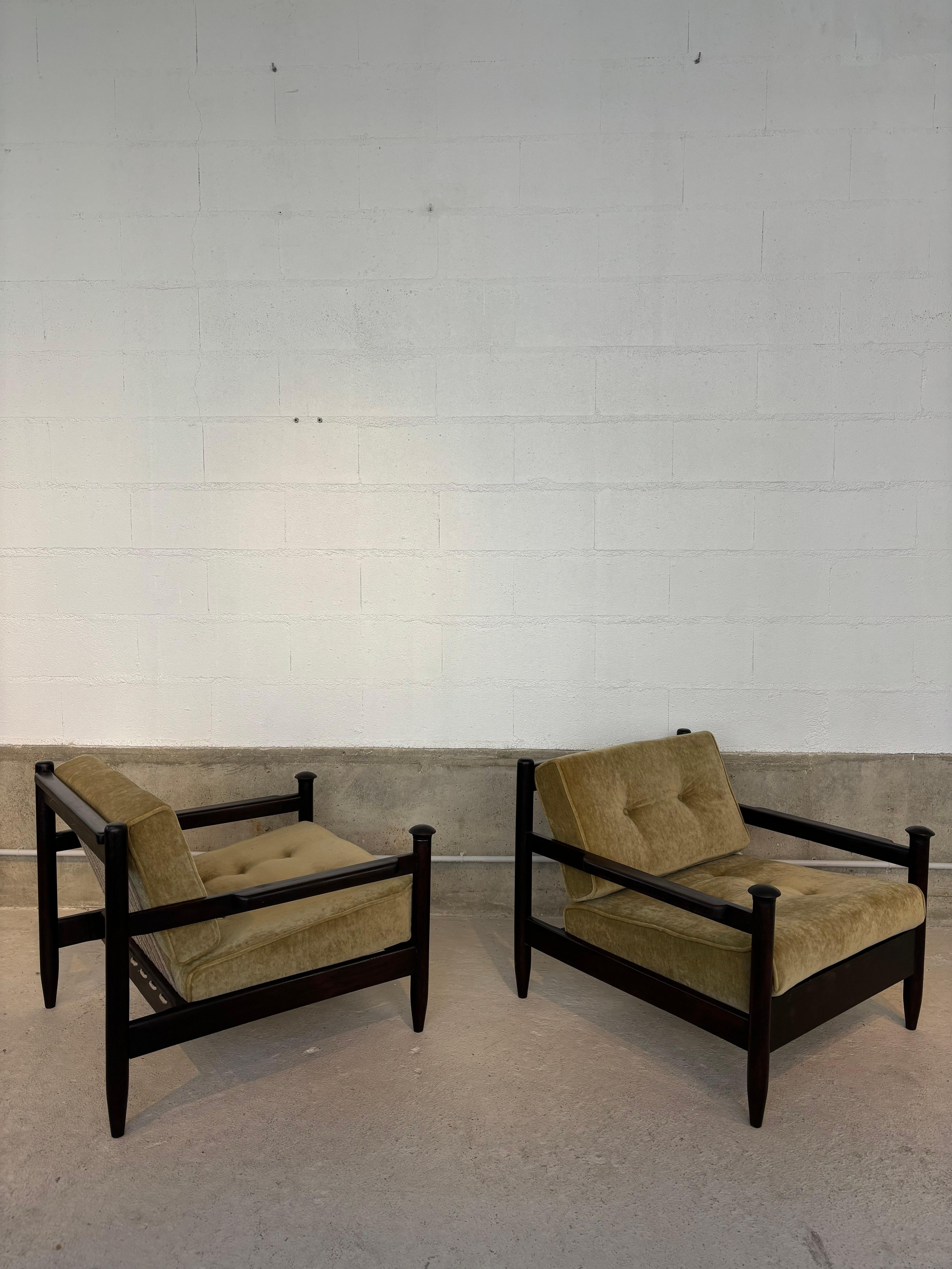 Paire de fauteuils de Michel Arnoult Bon état - En vente à SAINT-OUEN-SUR-SEINE, FR