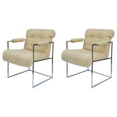 Vintage Pair of Armchairs by Milo Baughman for Thayer Coggin