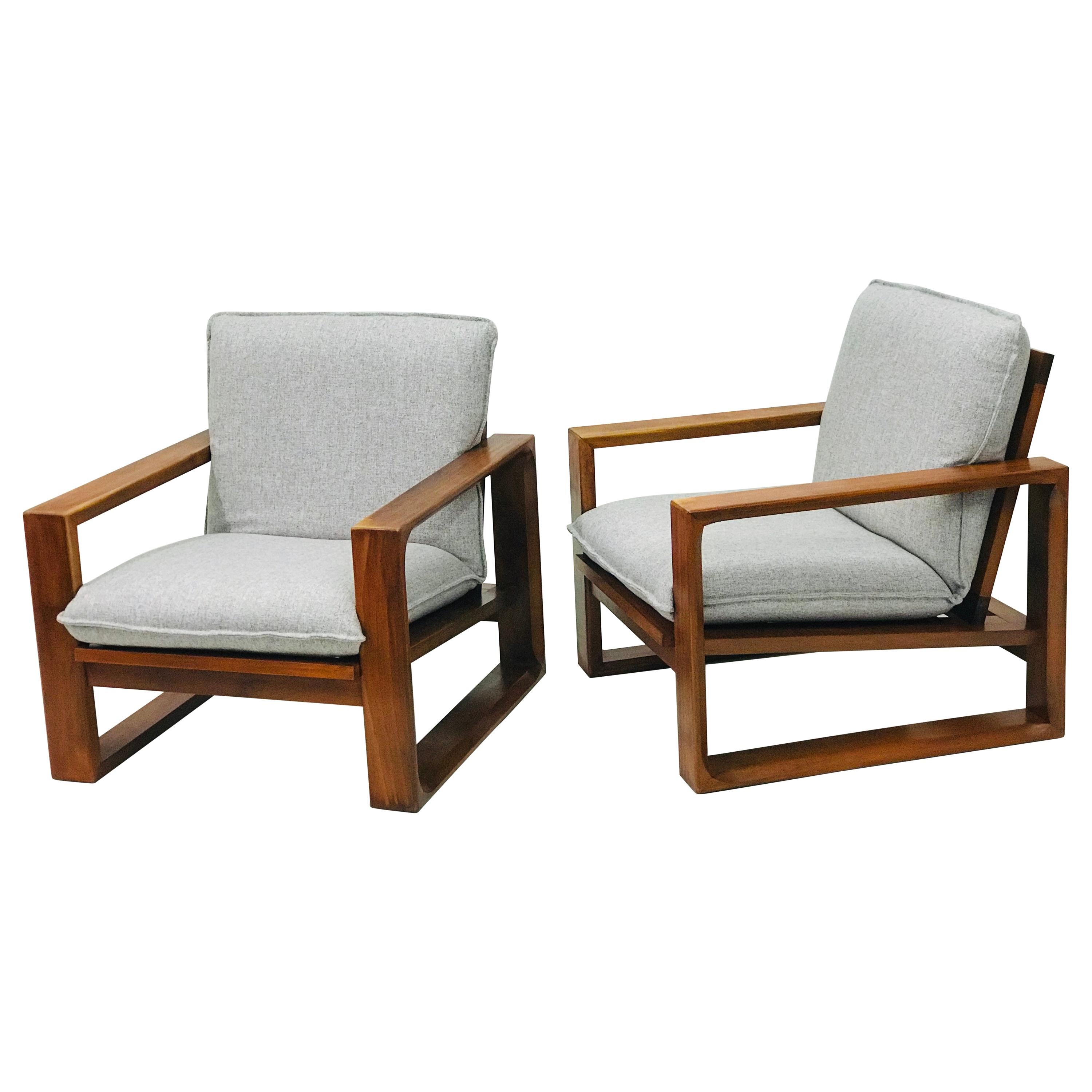 Pair of Armchairs by Miroslav Navrátil, "1970" For Sale