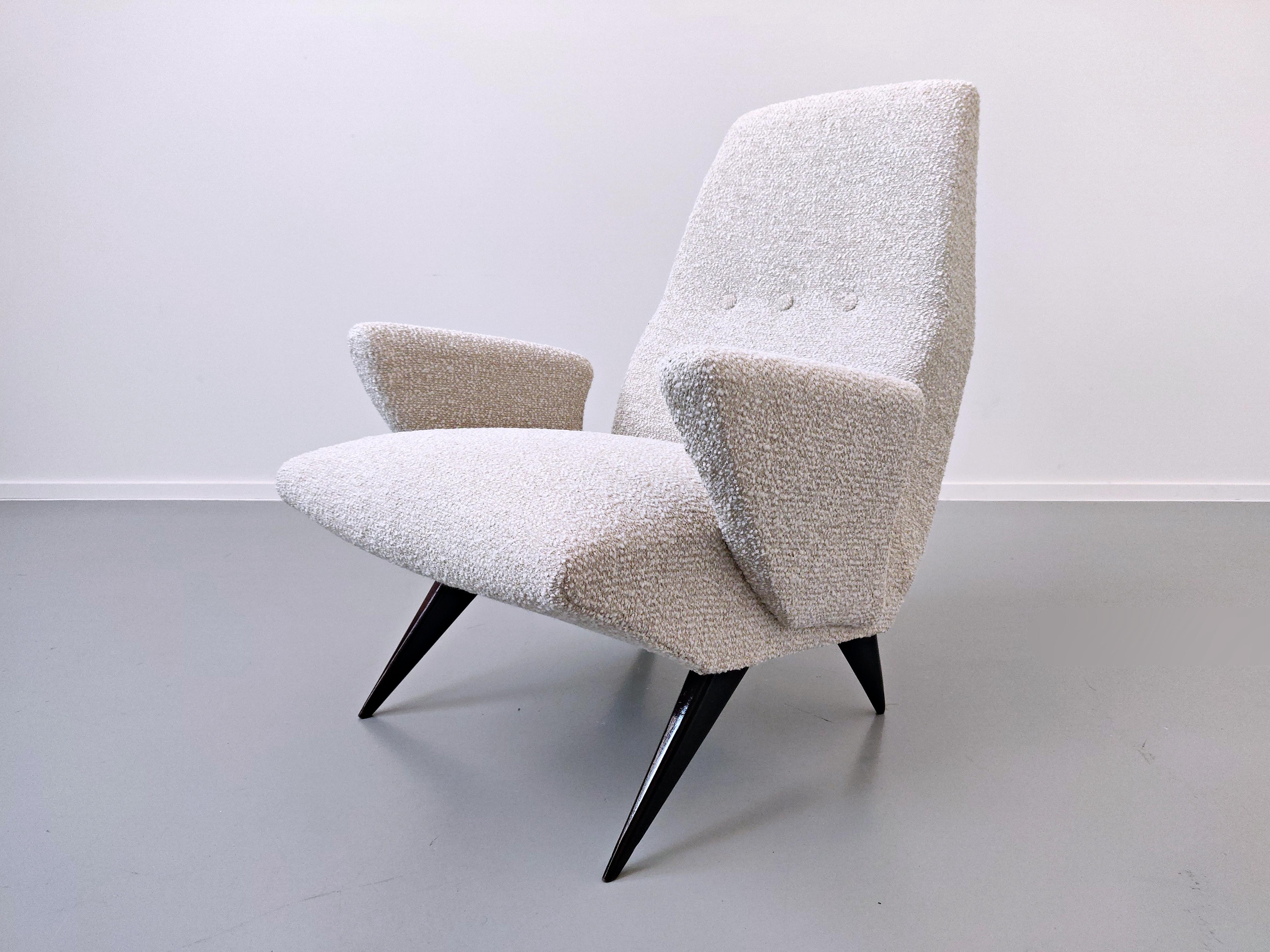 Pair of Mid-Century Modern  Armchairs by Nino Zoncada for Frimar, Italy  1