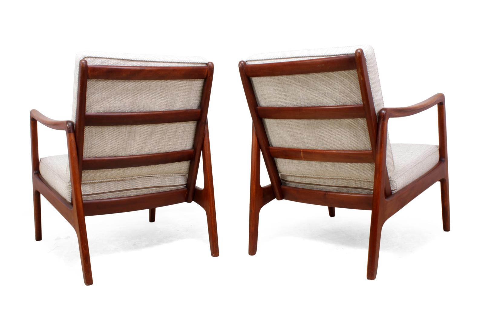 Pair of Armchairs by Ole Wancher for France and Son, circa 1950 2