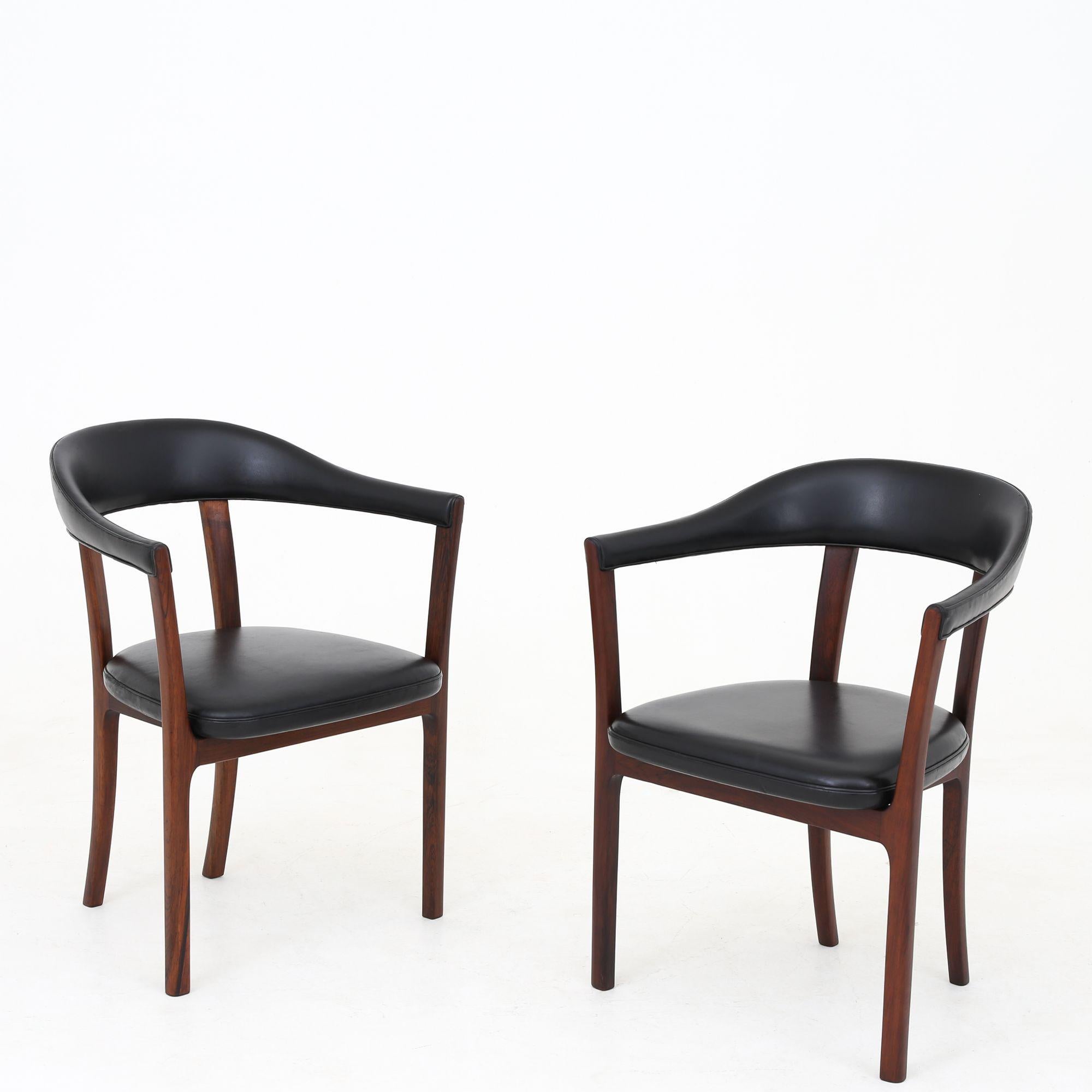 Pair of Armchairs by Ole Wanscher For Sale 1